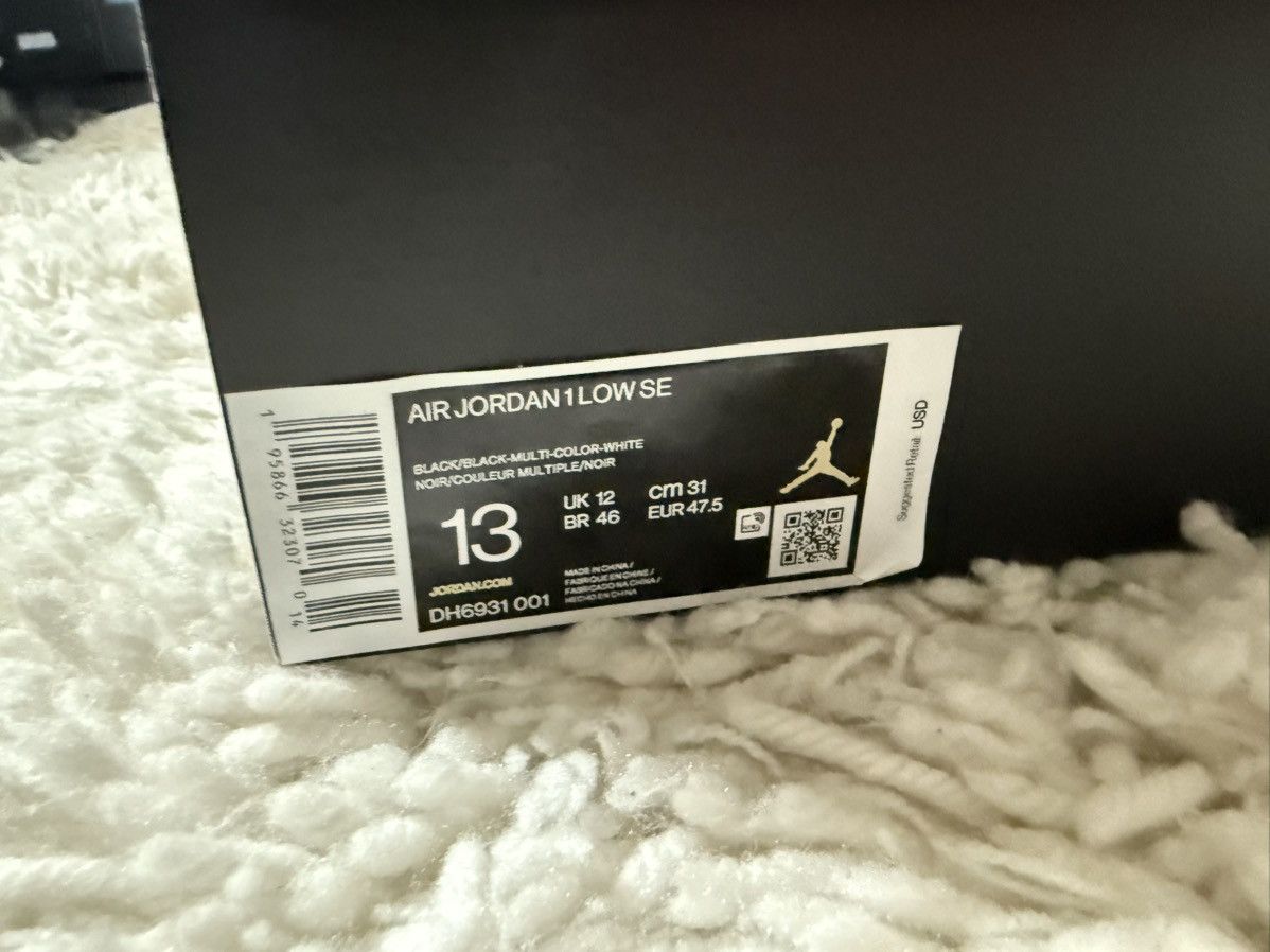 Jordan Brand Air Jordan 1 Low Diamond Toe Size US 13 / EU 46 - 6 Thumbnail