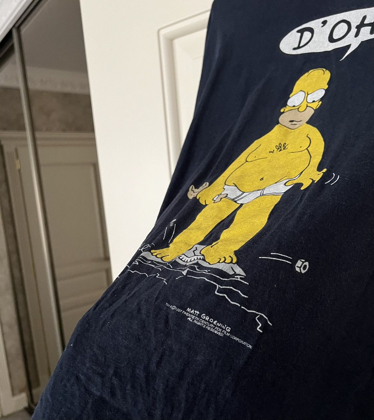 The Simpsons Vintage 1997 The Simpson T-Shirt Homer Movie Tee Size US XL / EU 56 / 4 - 7 Thumbnail