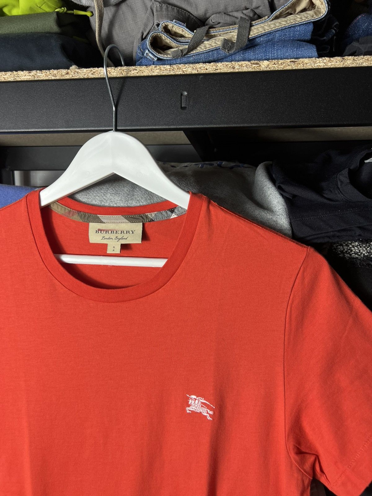 Burberry 👕 Burberry London England Logo T-Shirt — Red — Size S Size US S / EU 44-46 / 1 - 2 Thumbnail