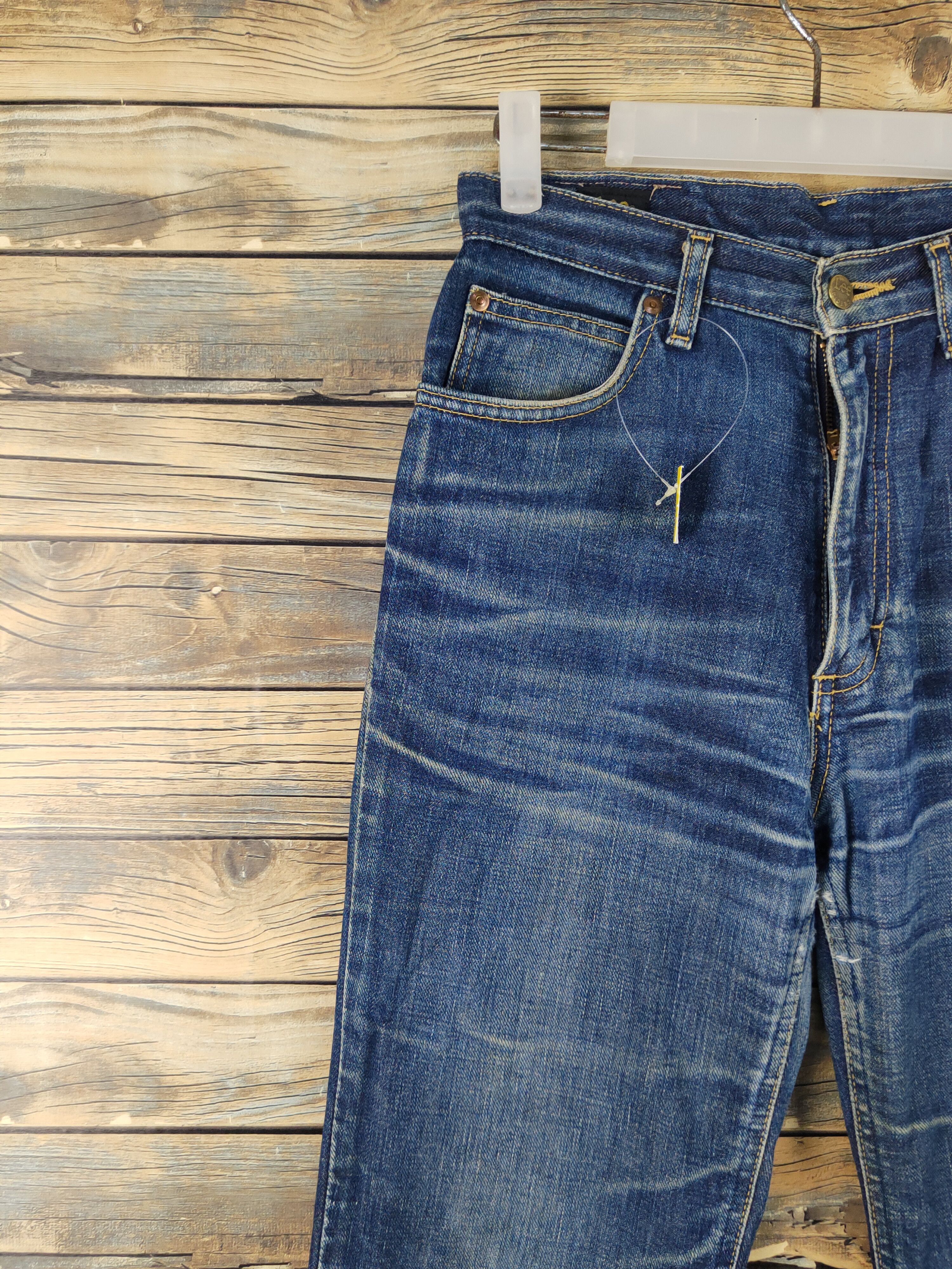 Lee × Vintage Miss Lee Dark Blue Distressed Ripped denim Jeans #W2069 Size 27" / US 4 / IT 40 - 3 Thumbnail