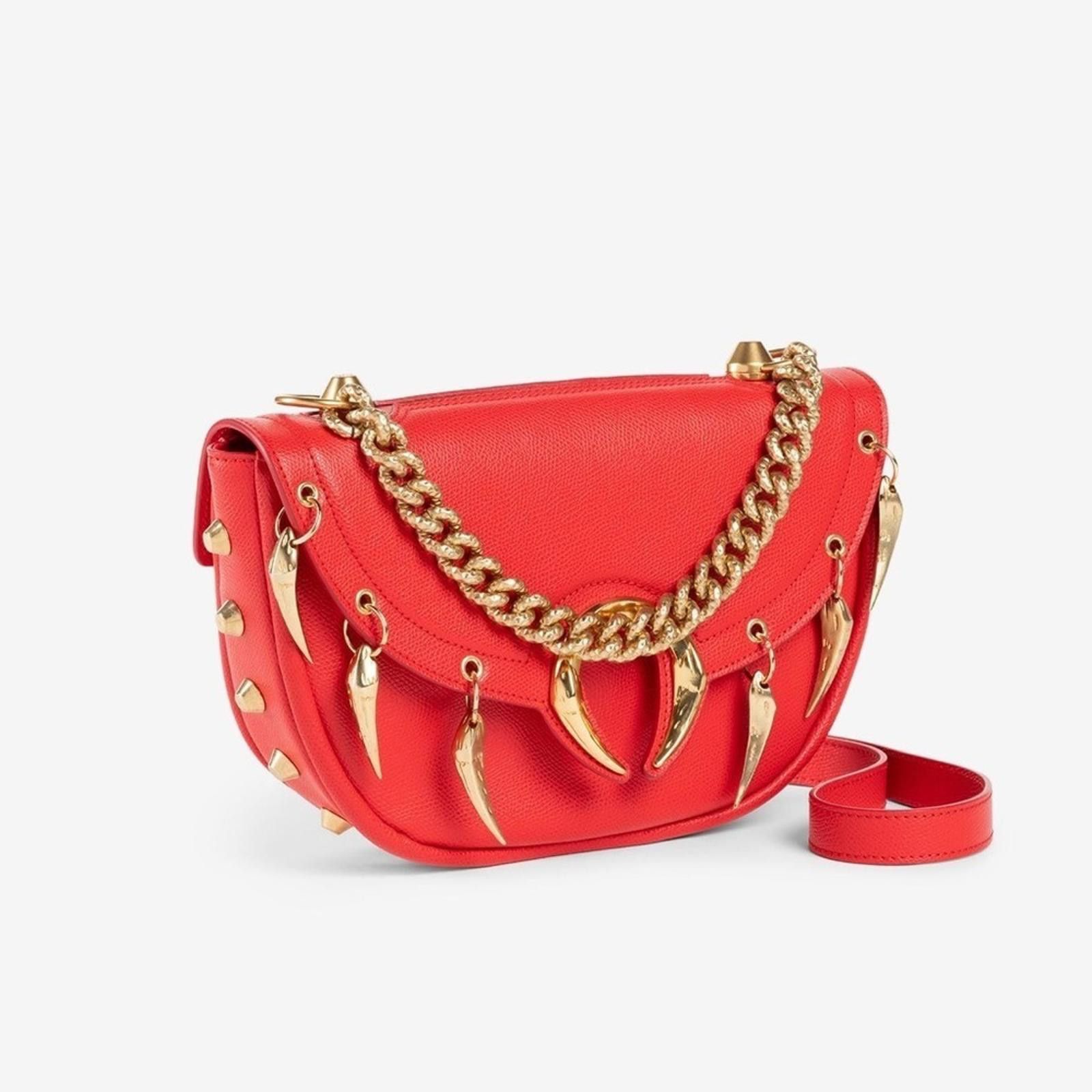 Roberto Cavalli TIGER TOOTH C LOGO SHOULDER BAG​​​