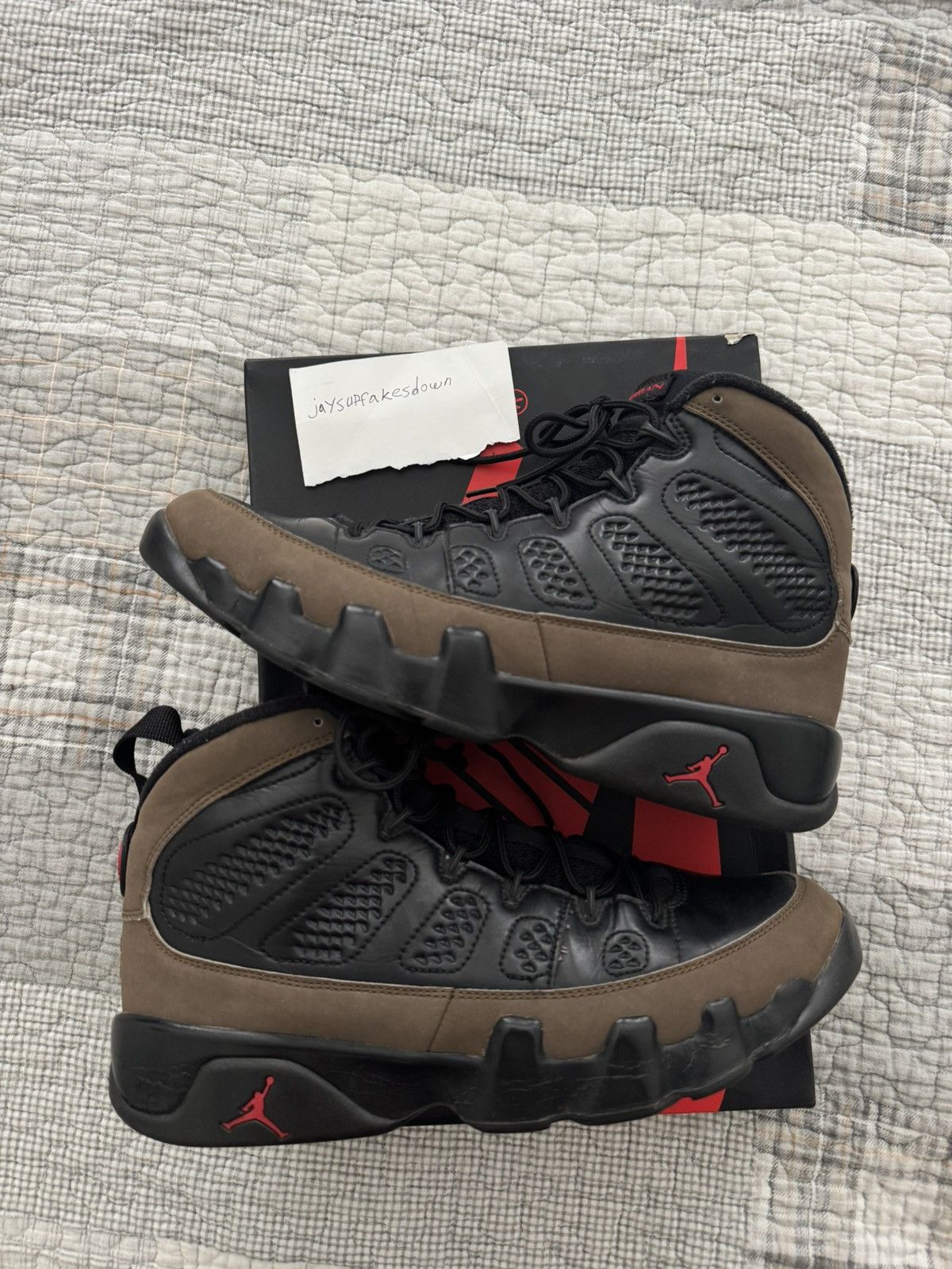Jordan Brand Air Jordan Retro 9 Olive 2012 Size 9 Size US 9 / EU 42 - 1 Thumbnail
