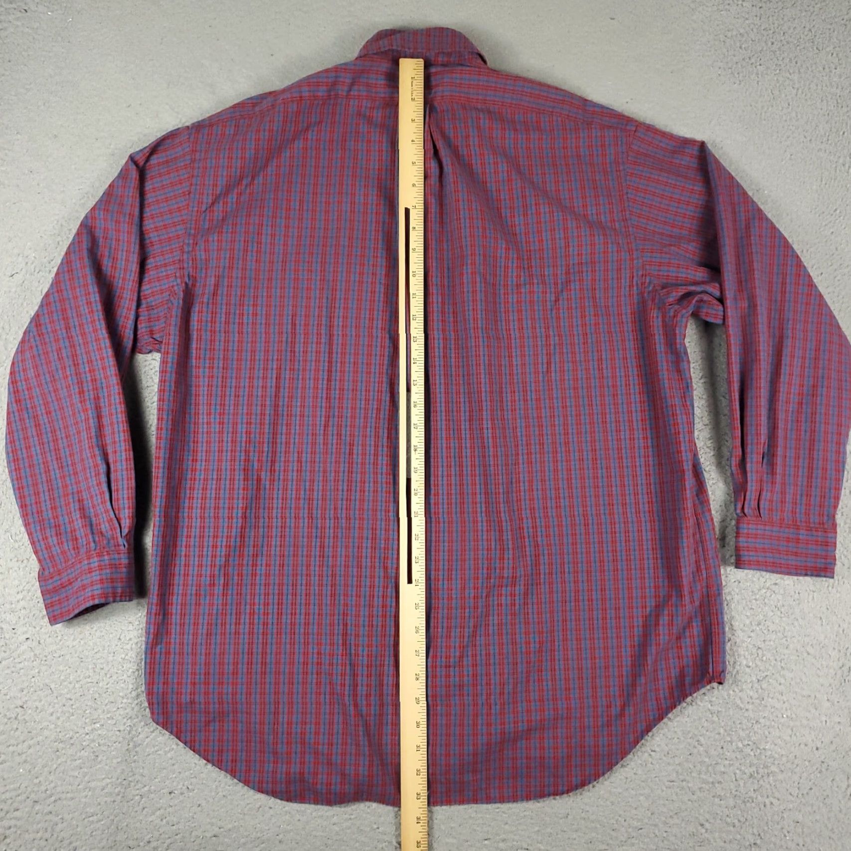 Ralph Lauren Ralph Lauren Shirt Mens XL Red Blue Plaid Button-Front Classic Button-Up L/S Size US XL / EU 56 / 4 - 4 Thumbnail