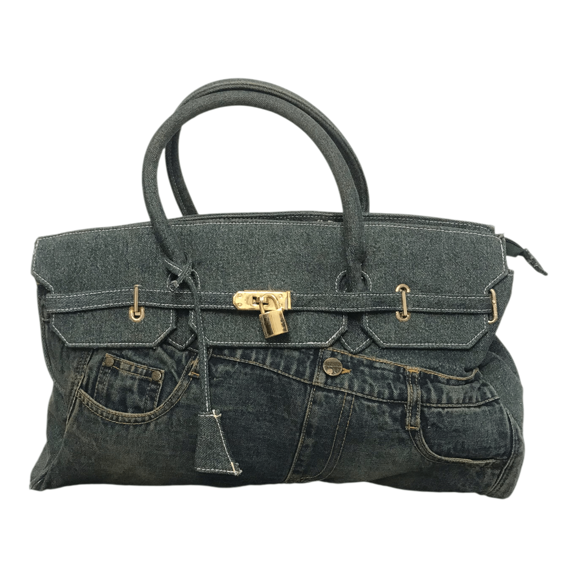 Handmade × If Six Was Nine Birkin Denim Blue HandBag Size ONE SIZE - 1 Thumbnail