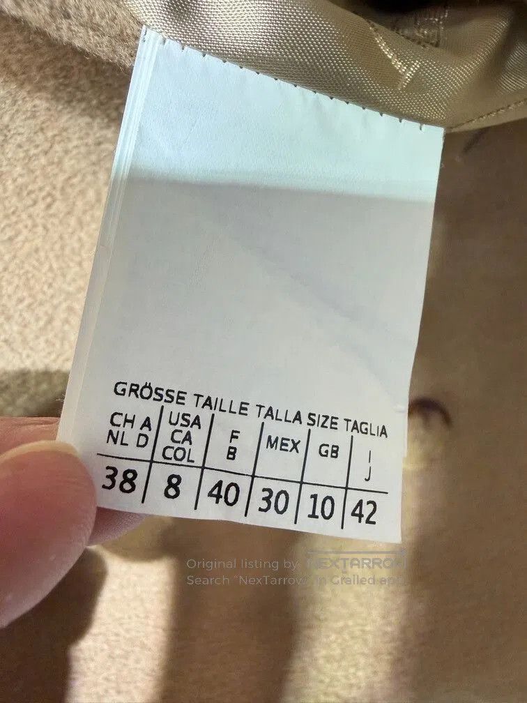 Max Mara Maxmara Camel Double-Breasted Wool Coat. Size M / US 6-8 / IT 42-44 - 7 Thumbnail