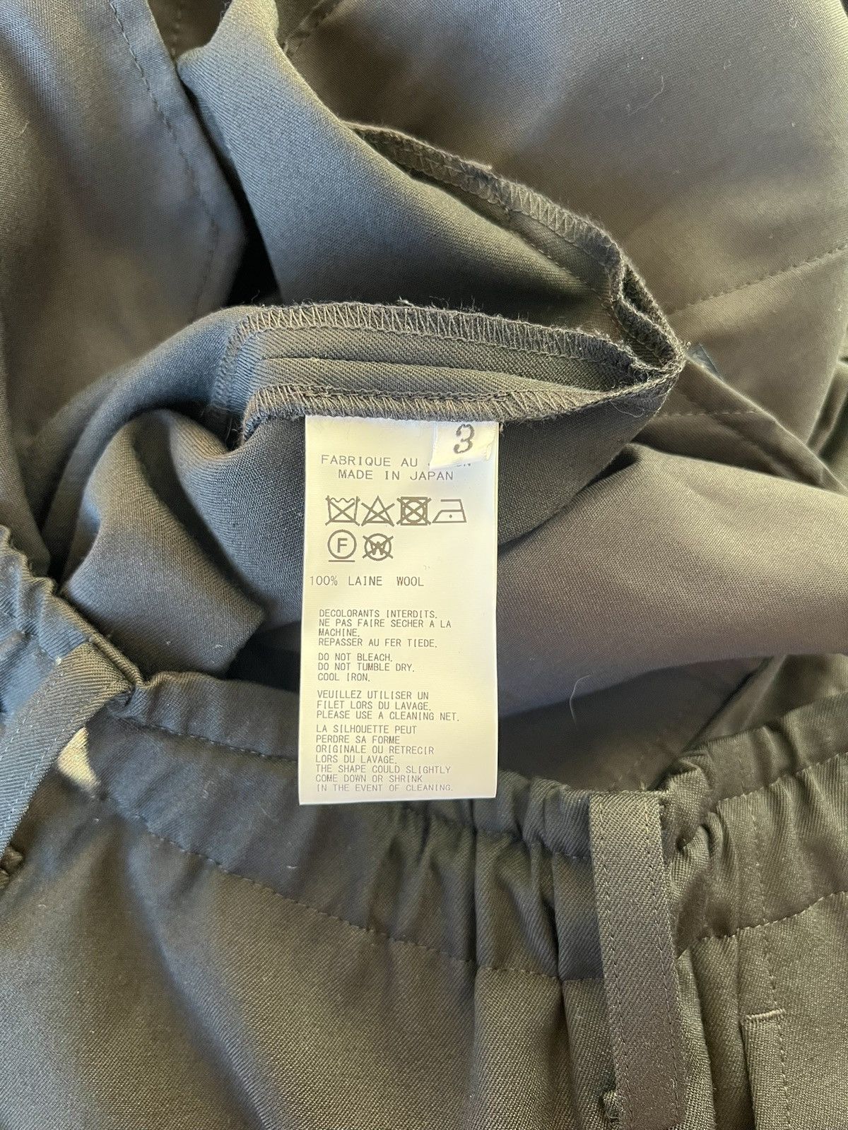 Yohji Yamamoto Yohji Yamamoto Pour Homme - W/GABARDINE KARASU Crow Pants Size US 32 / EU 48 - 23 Thumbnail