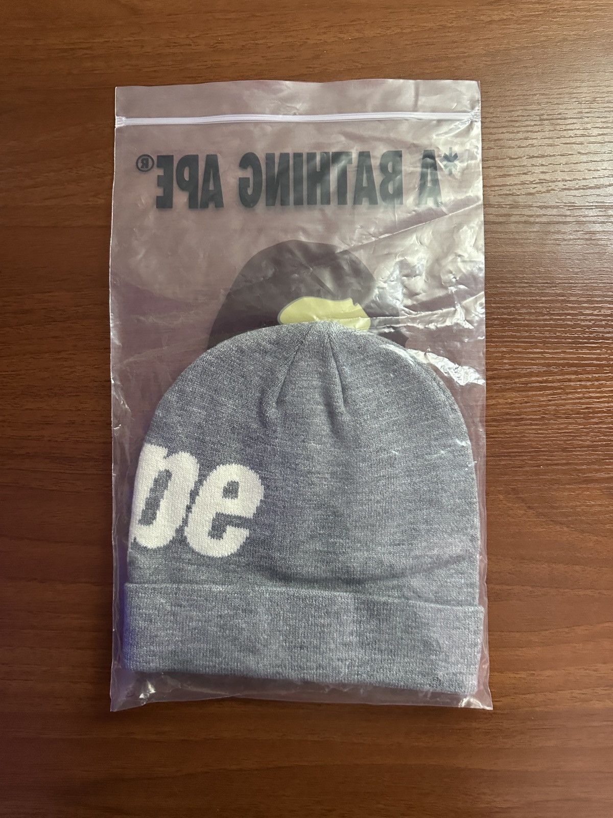 Bape Bape Beanie Grey Brand new Size ONE SIZE - 5 Thumbnail