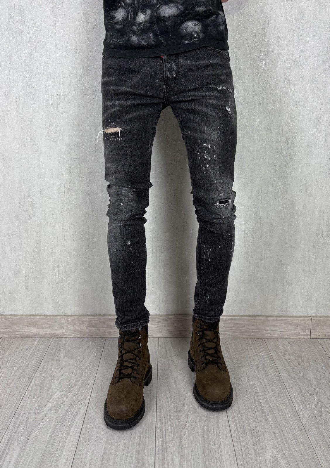 Dsquared2 Dsquared2 Men’s Tidy Biker Denim Jeans Pants Size 44 Size US 30 / EU 46 - 1 Thumbnail