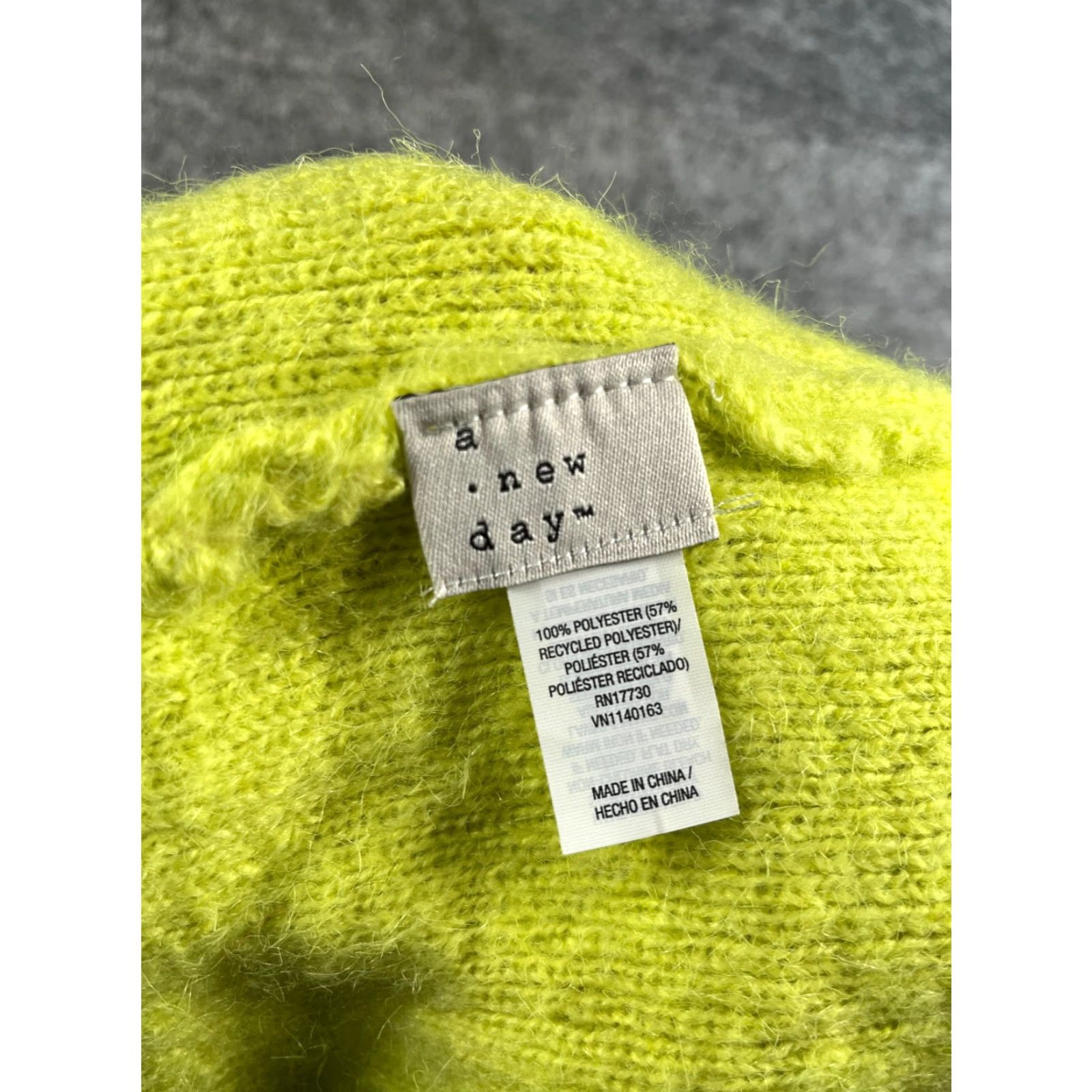 Vintage A New Day Beanie Toque Women One Size Yellow Knit Jewel Bling 100% Polyester NEW Size ONE SIZE - 7 Thumbnail