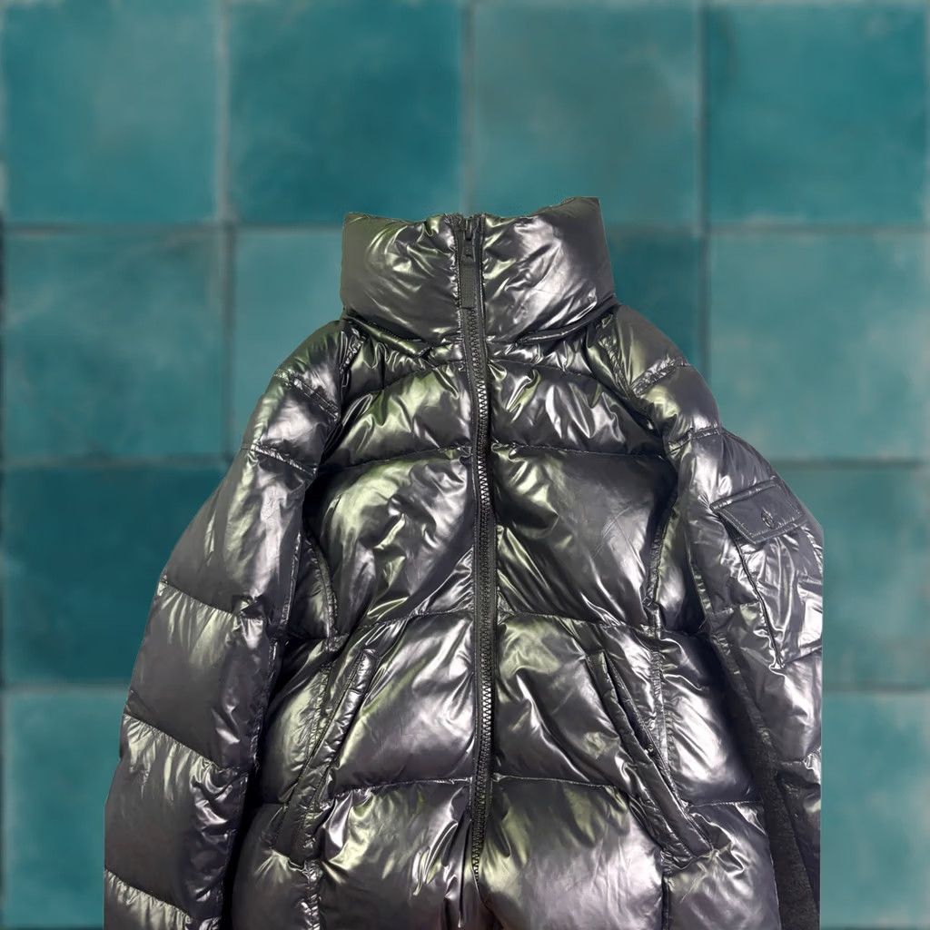Vintage VINTAGE S13 Puffer Jacket Womens XL Black Glossy Down Filled Quilted Winter Coat Size XL / US 12-14 / IT 48-50 - 1 Thumbnail