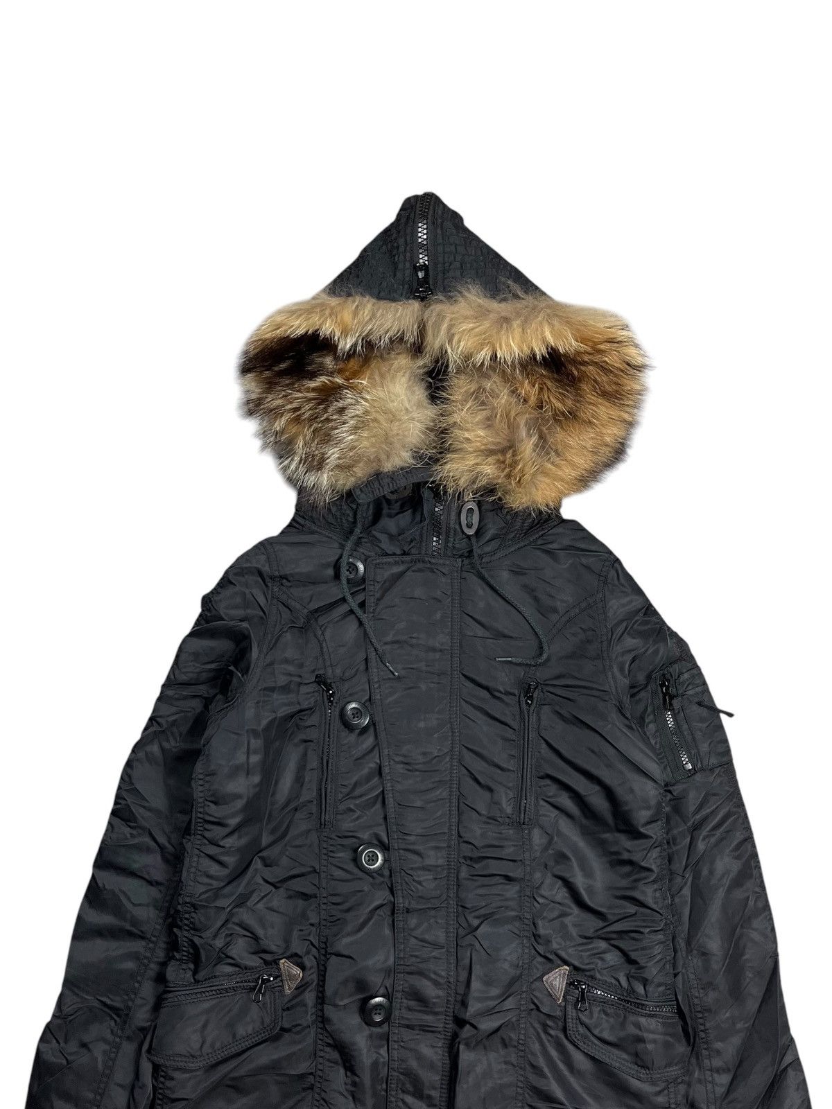 14th Addiction 2000s GOA - Fur Hoodie Apocalypse Jacket Size US M / EU 48-50 / 2 - 5 Thumbnail