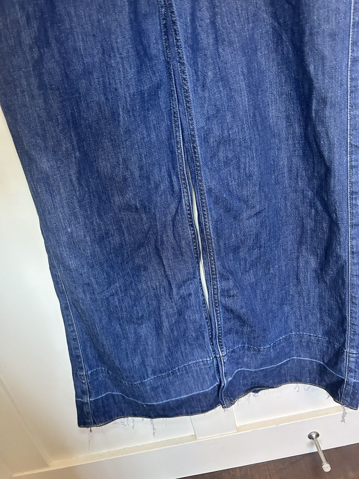 Vintage Baggy flared blue jeans Size US 33 - 11 Thumbnail
