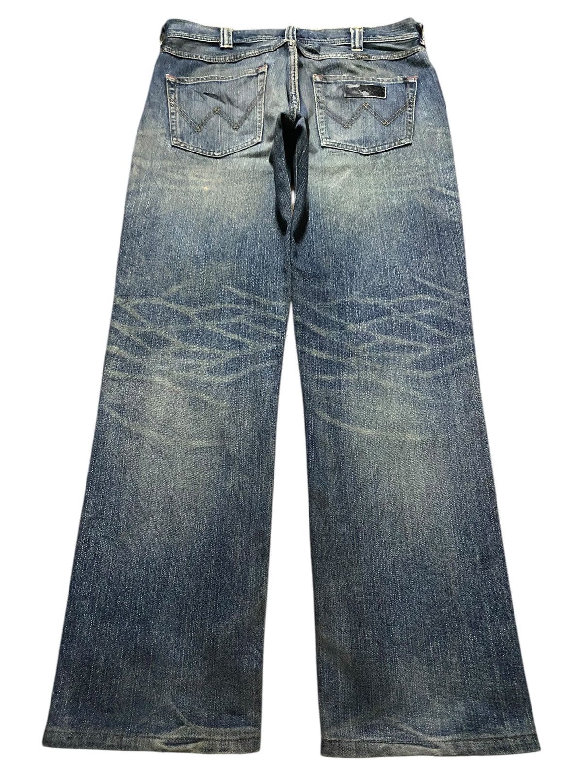 KOZABURO × Wrangler Vintage Wrangler 04903 Mud Wash Distressed Loose Jeans Size US 34 / EU 50 - 2 Thumbnail