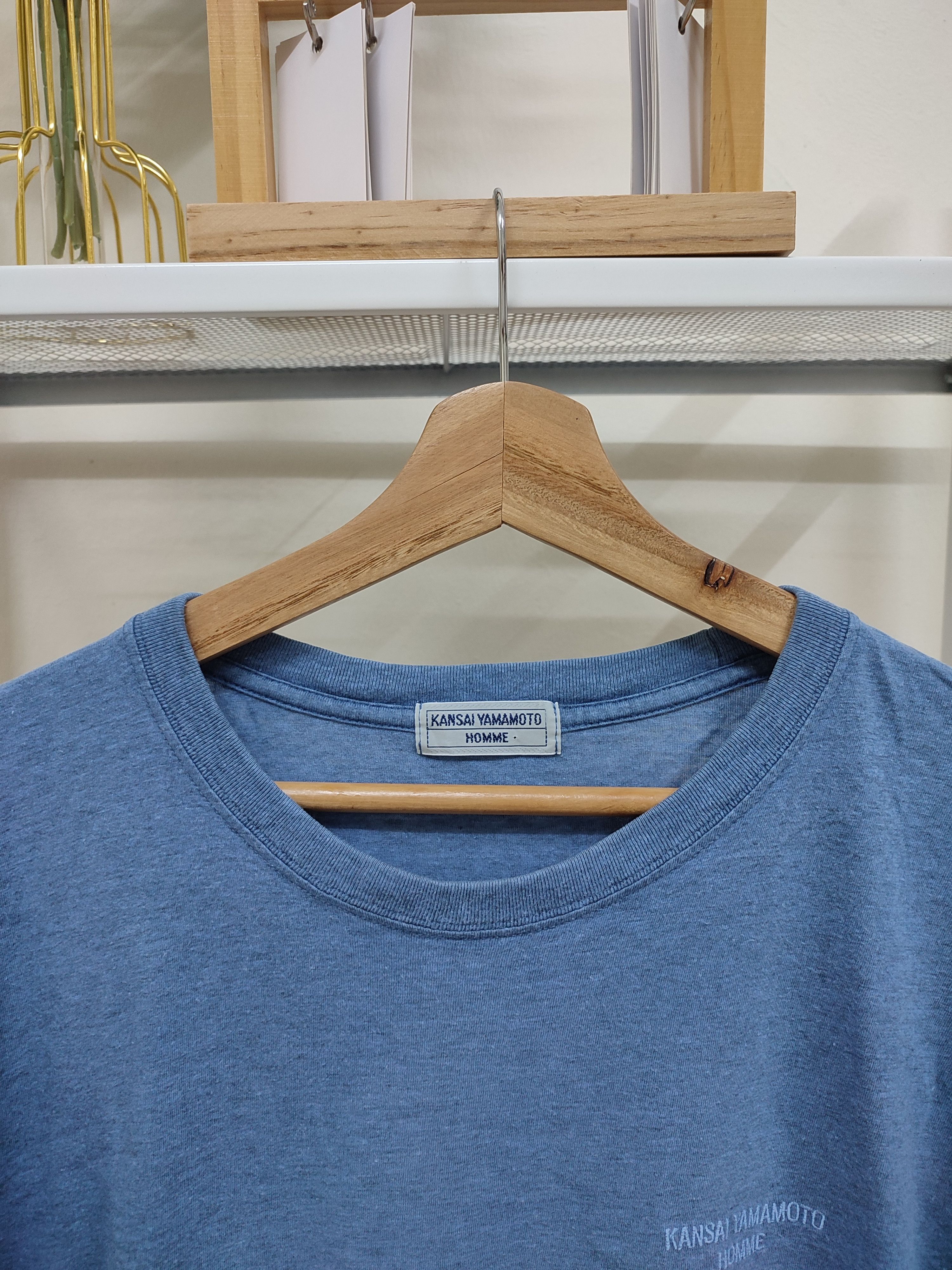 Kansai Yamamoto 💥90s💥 Kansai Yamamoto Homme Embroidery Tees Size US L / EU 52-54 / 3 - 6 Thumbnail