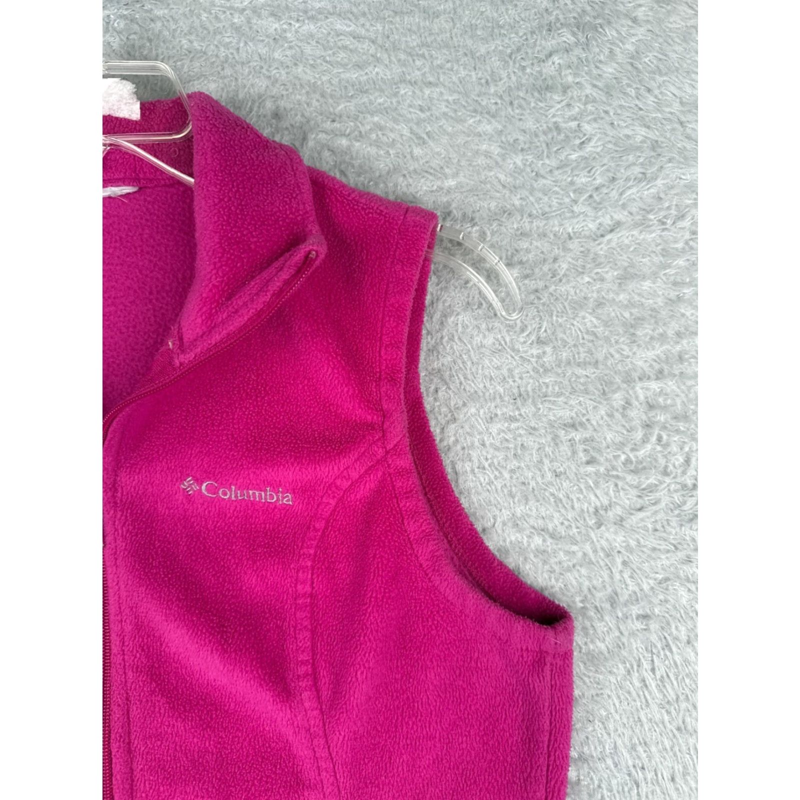 Pinko VINTAGE Columbia Vest Women XS Pink Fleece Polyester Full Zip Walking Golf Size S / US 4 / IT 40 - 2 Thumbnail