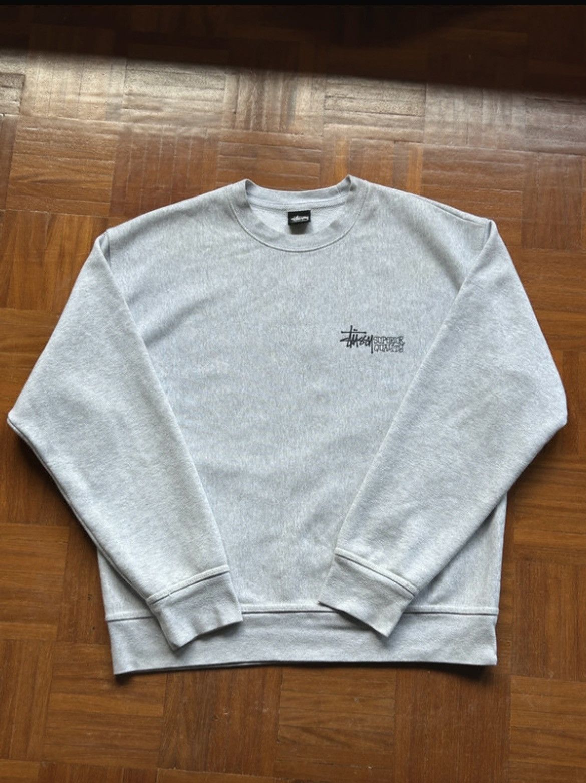 Stussy Stüssy Light Gray Crewneck Size US L / EU 52-54 / 3 - 1 Thumbnail