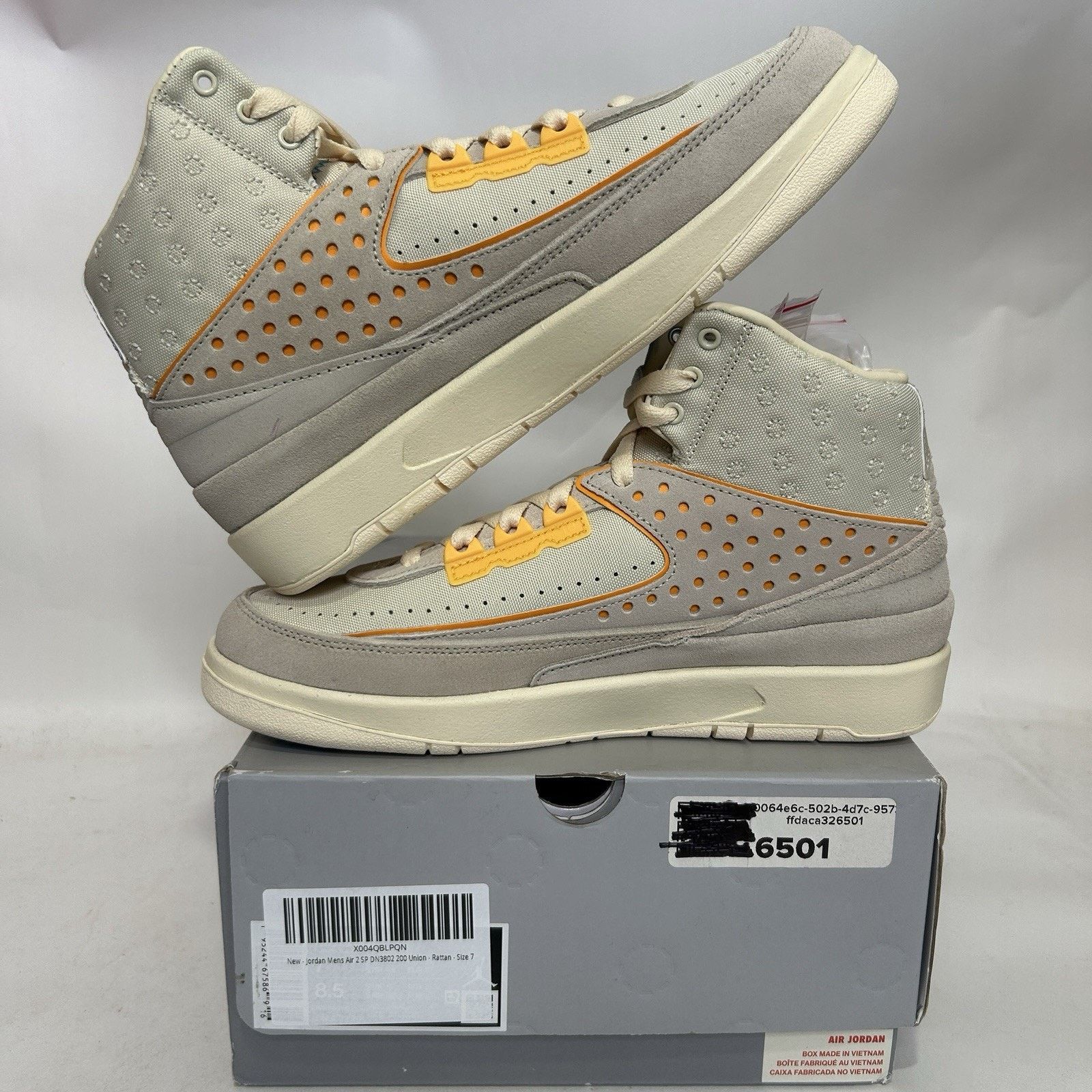 Jordan Brand Nike Air Jordan 2 Retro SP x Union LA “Rattan” DN3802-200 Size US 8.5 / IT 38.5 - 3 Thumbnail