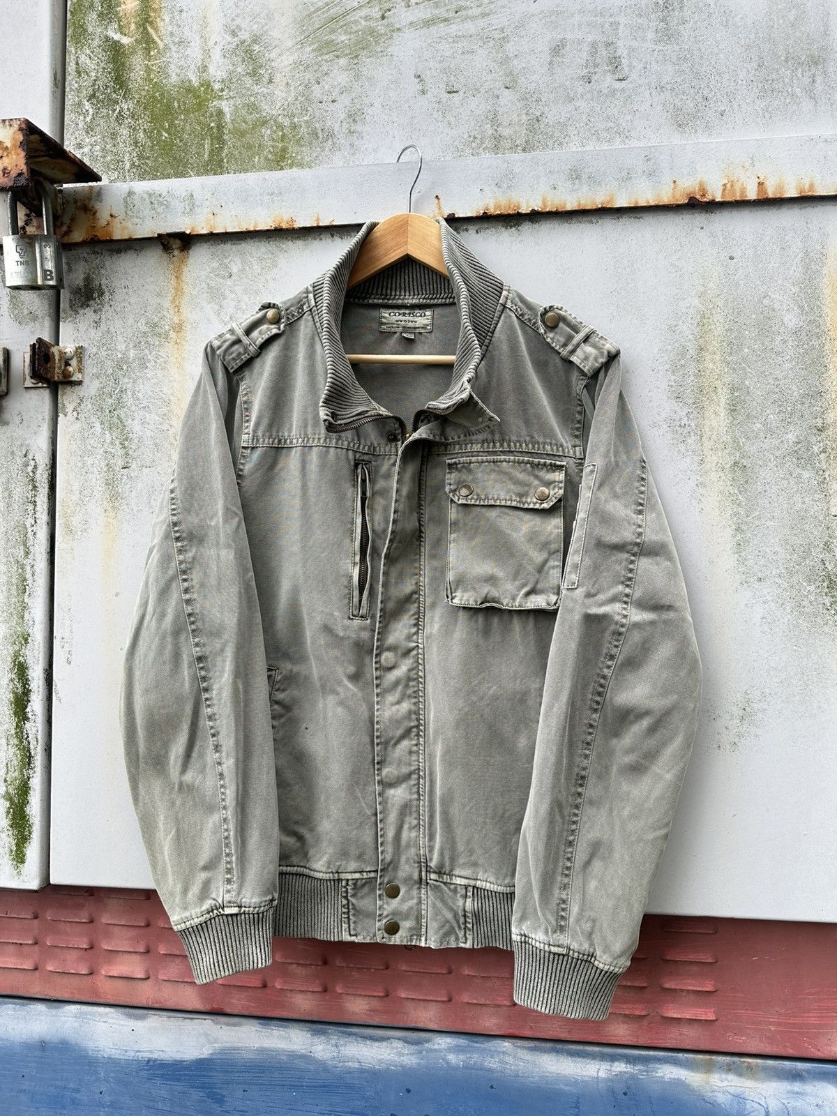 Vintage 👹Vintage Faded Corisso Military Utility Jacket Size US M / EU 48-50 / 2 - 2 Thumbnail