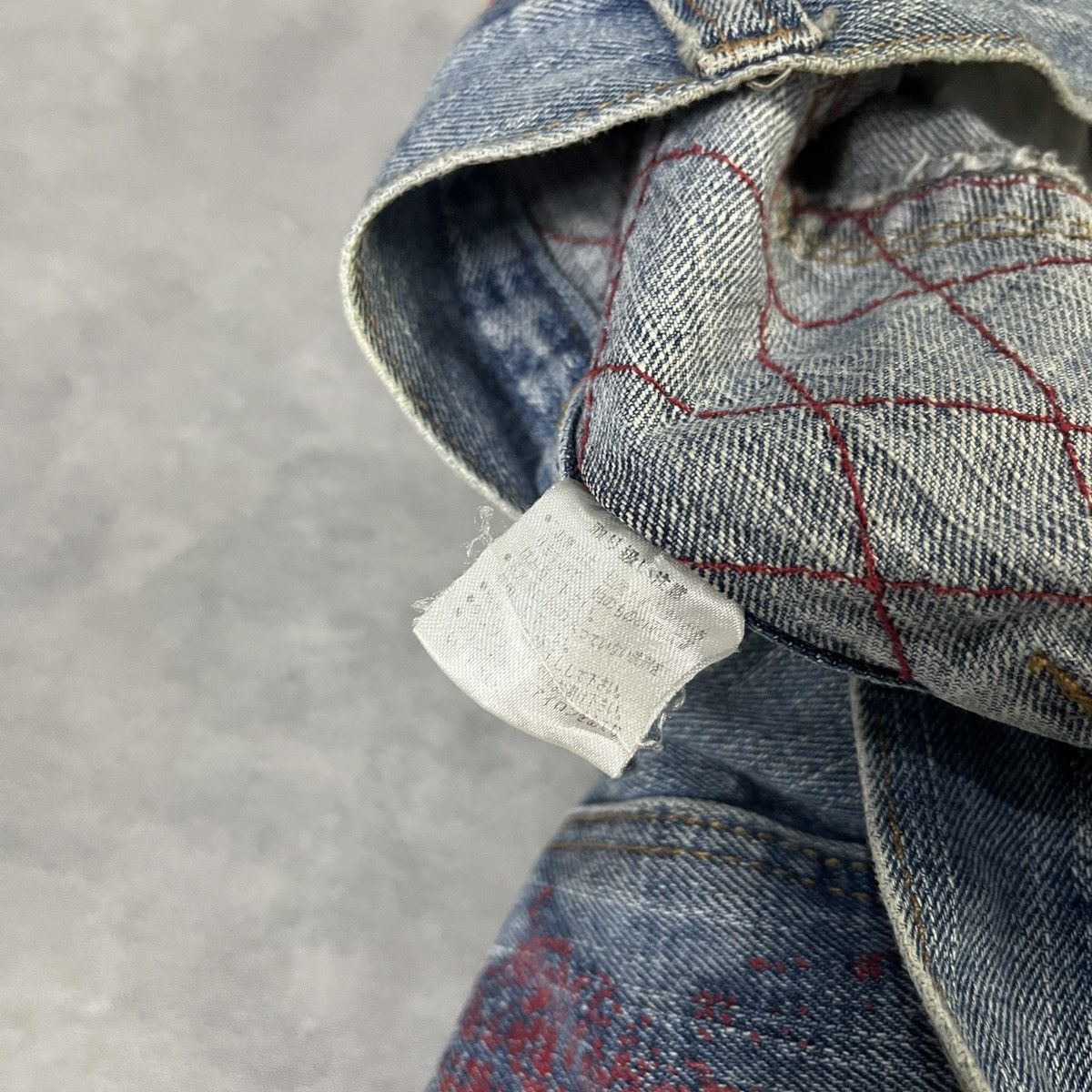 Japanese Brand Rare Japanese Art Denim – Sakura Blossom Embroidery Size US 34 / EU 50 - 10 Thumbnail