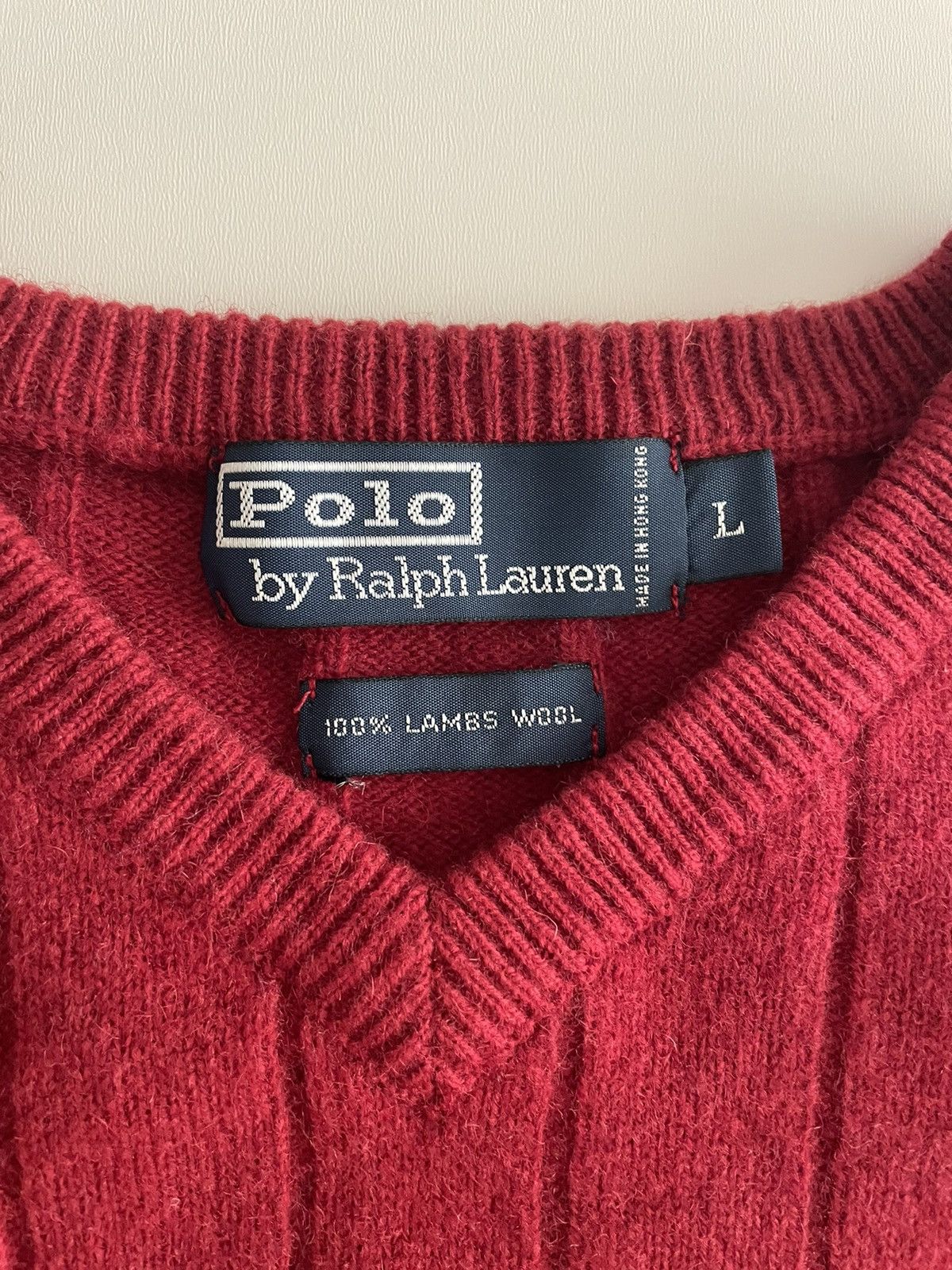 Polo Ralph Lauren Polo Ralph Lauren Lamb Wool Knitwear Size US L / EU 52-54 / 3 - 4 Thumbnail
