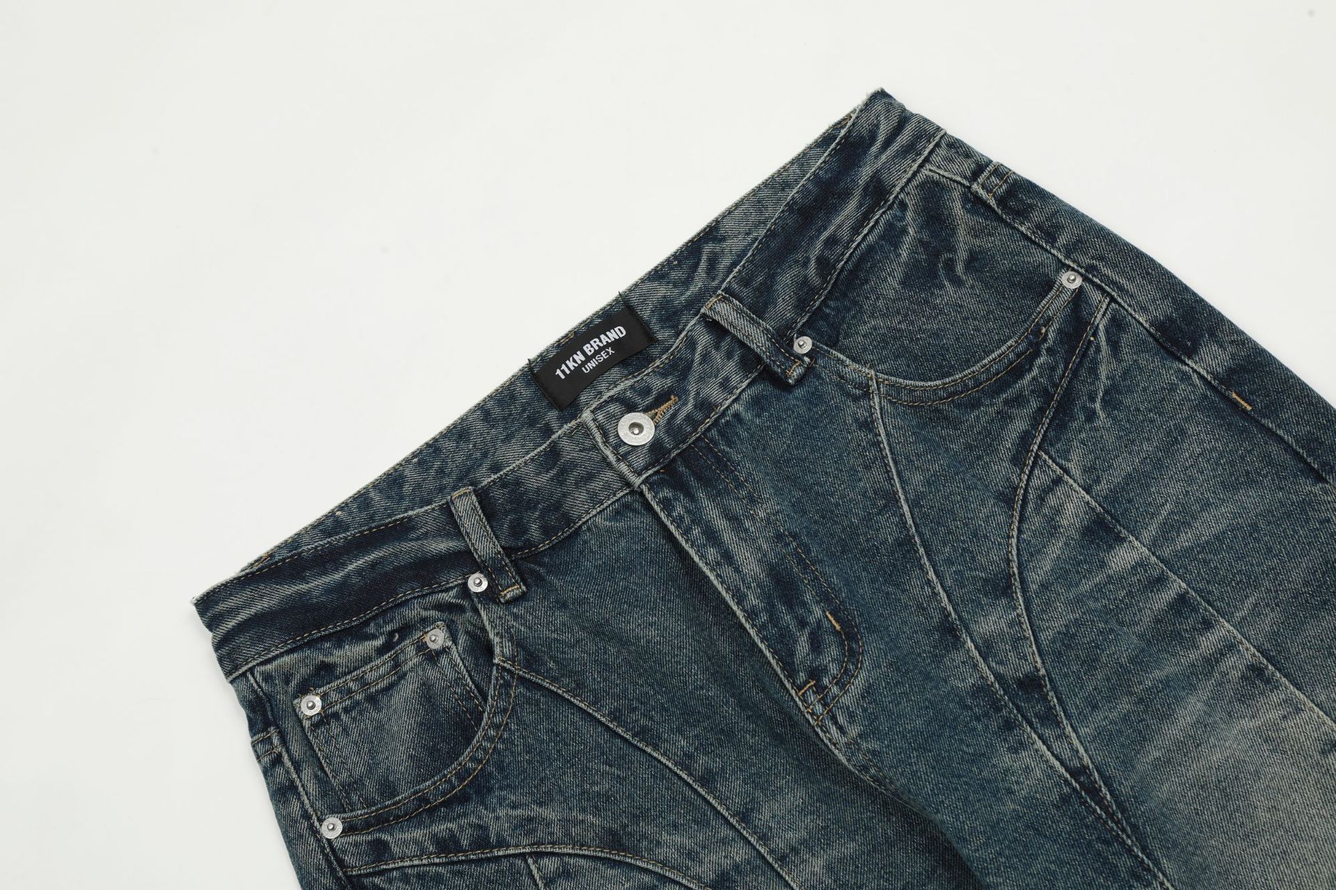 Japanese Brand × Jean High street cut casual wide leg slightly flared jeans Size US 32 / EU 48 - 3 Thumbnail