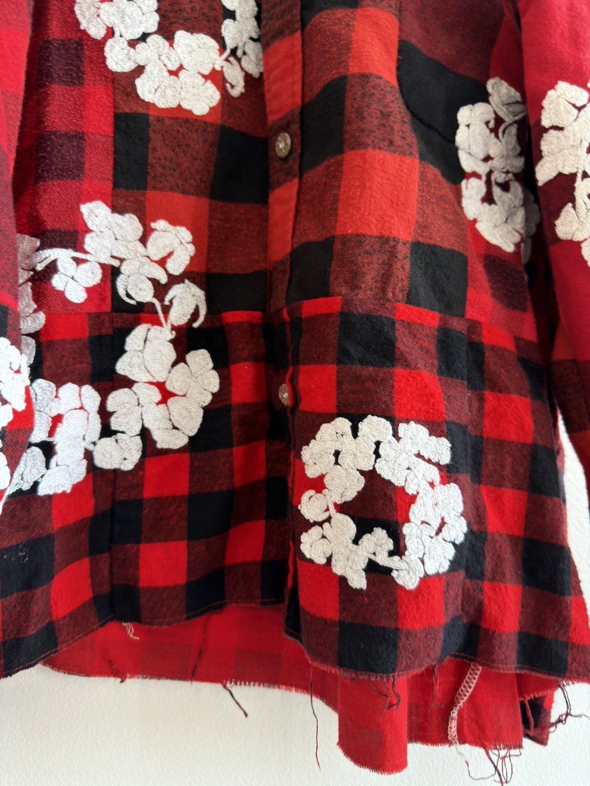 DENIM TEARS × READYMADE *RARE* DENIM TEARS X READYMADE JAPAN FLANNEL SHIRT RED SIZE2 Size US M / EU 48-50 / 2 - 6 Thumbnail