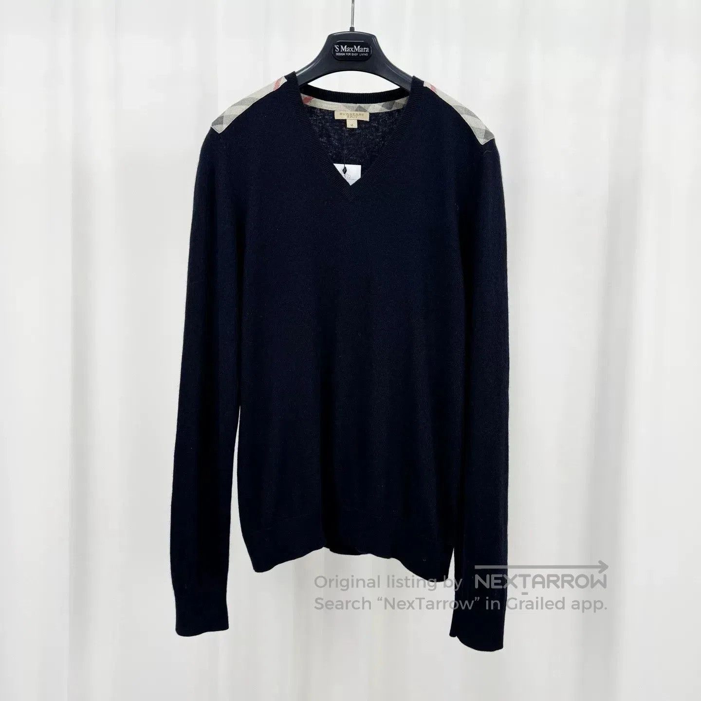 Burberry Burberry Check Panel Cashmere Sweater. Size US M / EU 48-50 / 2 - 1 Thumbnail