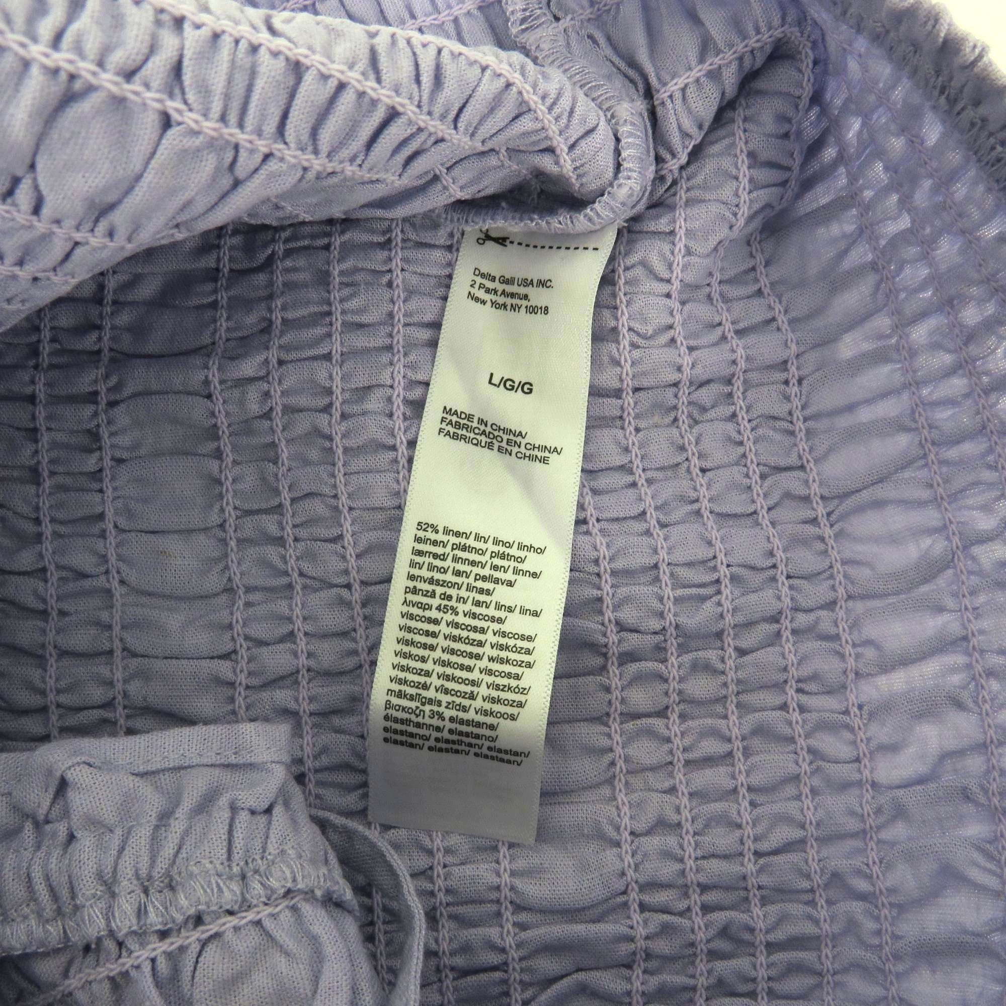 Other Florence By Mills Lavender Smocked Crop Top Womens Size L NW Size L / US 10 / IT 46 - 6 Thumbnail