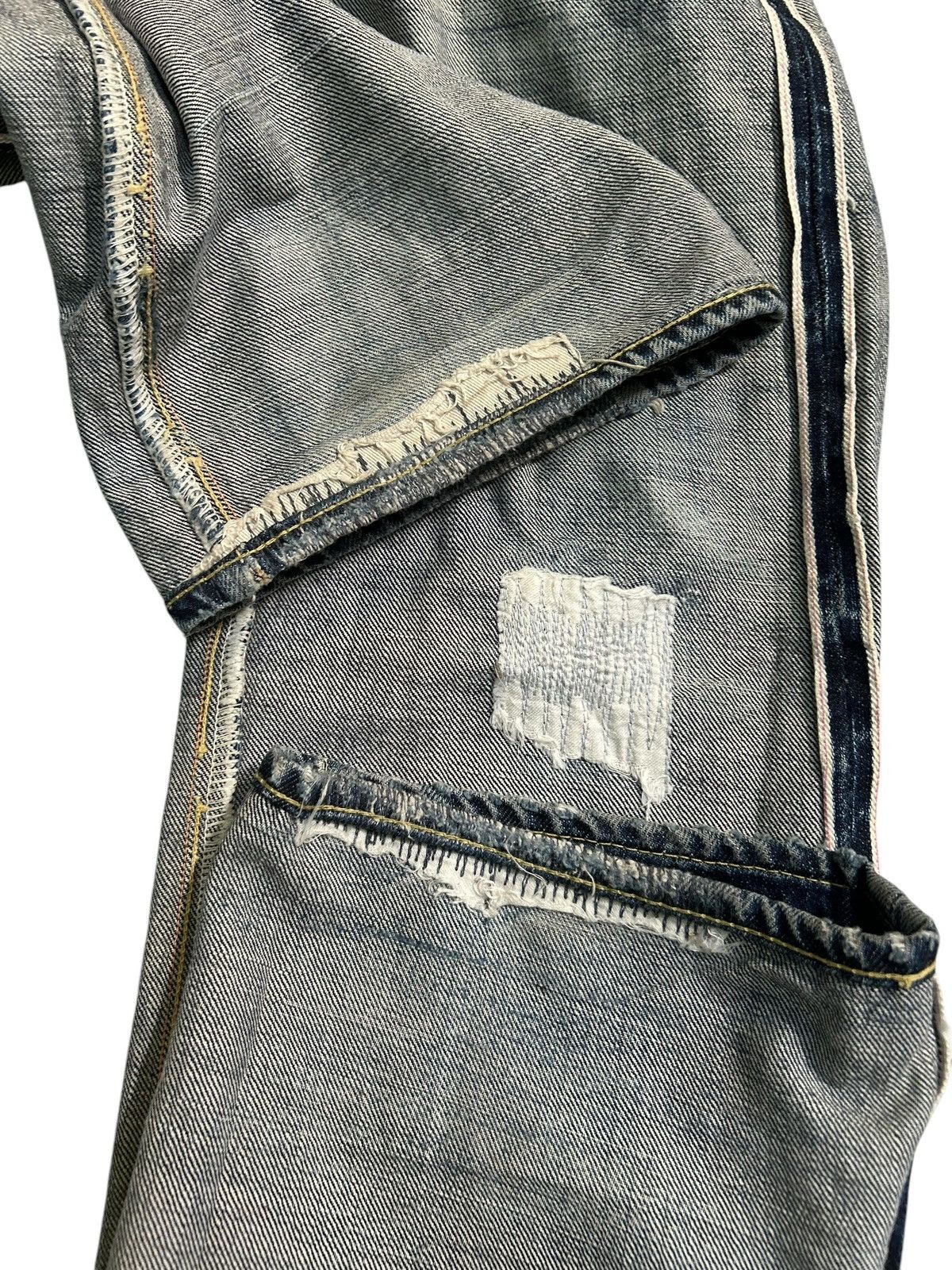 Japanese Brand × Kapital × Vintage eight-G Selvedge Distressed Japanese Denim Jeans Size US 29 - 17 Thumbnail