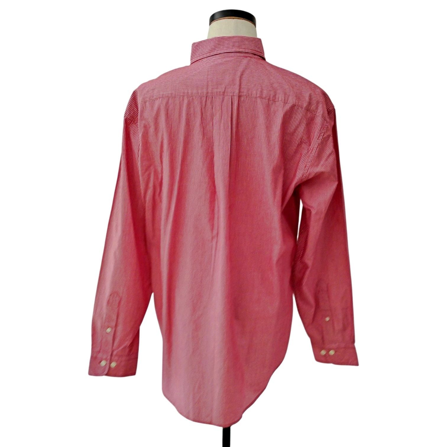 Brooks Brothers Brooks Brothers Red Pinstripe L/S Button Down Shirt NWT Size US L / EU 52-54 / 3 - 3 Thumbnail