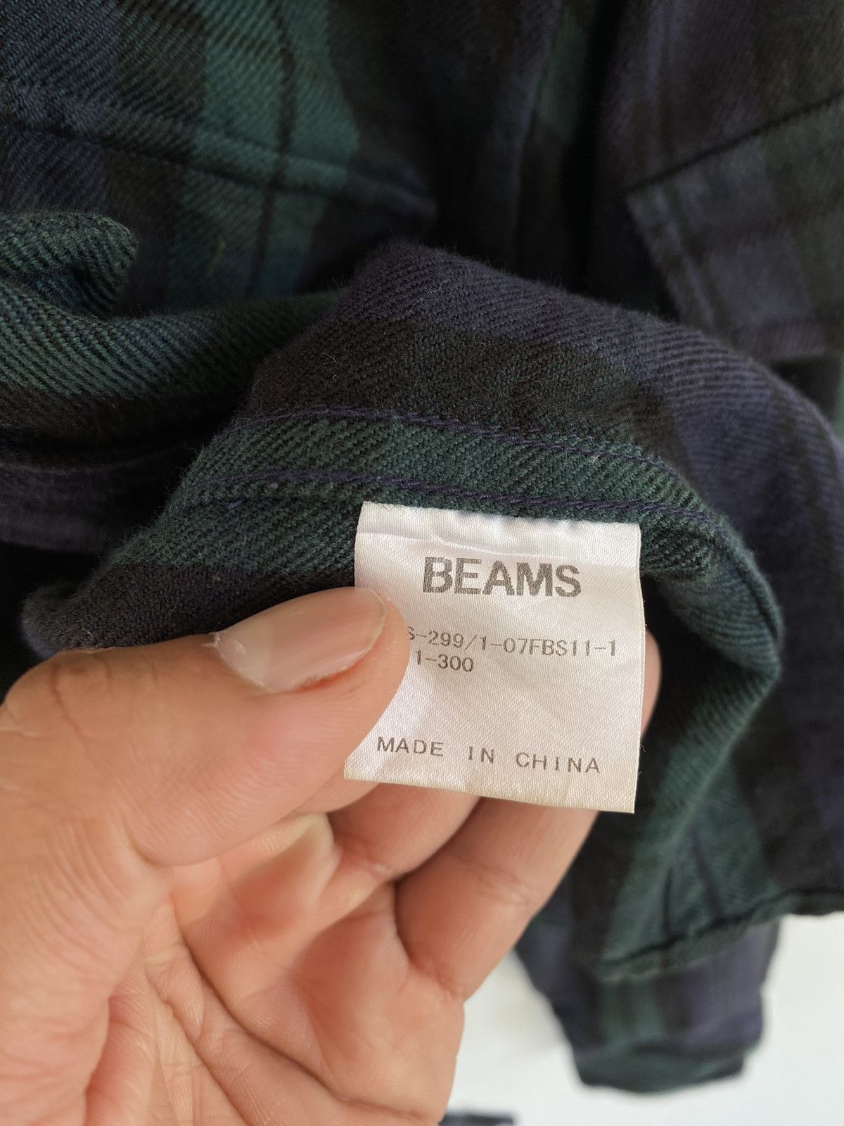 Beams Plus × Flannel ✅️Vintage Beams Flannel Wool Cotton Green Size US M / EU 48-50 / 2 - 7 Thumbnail