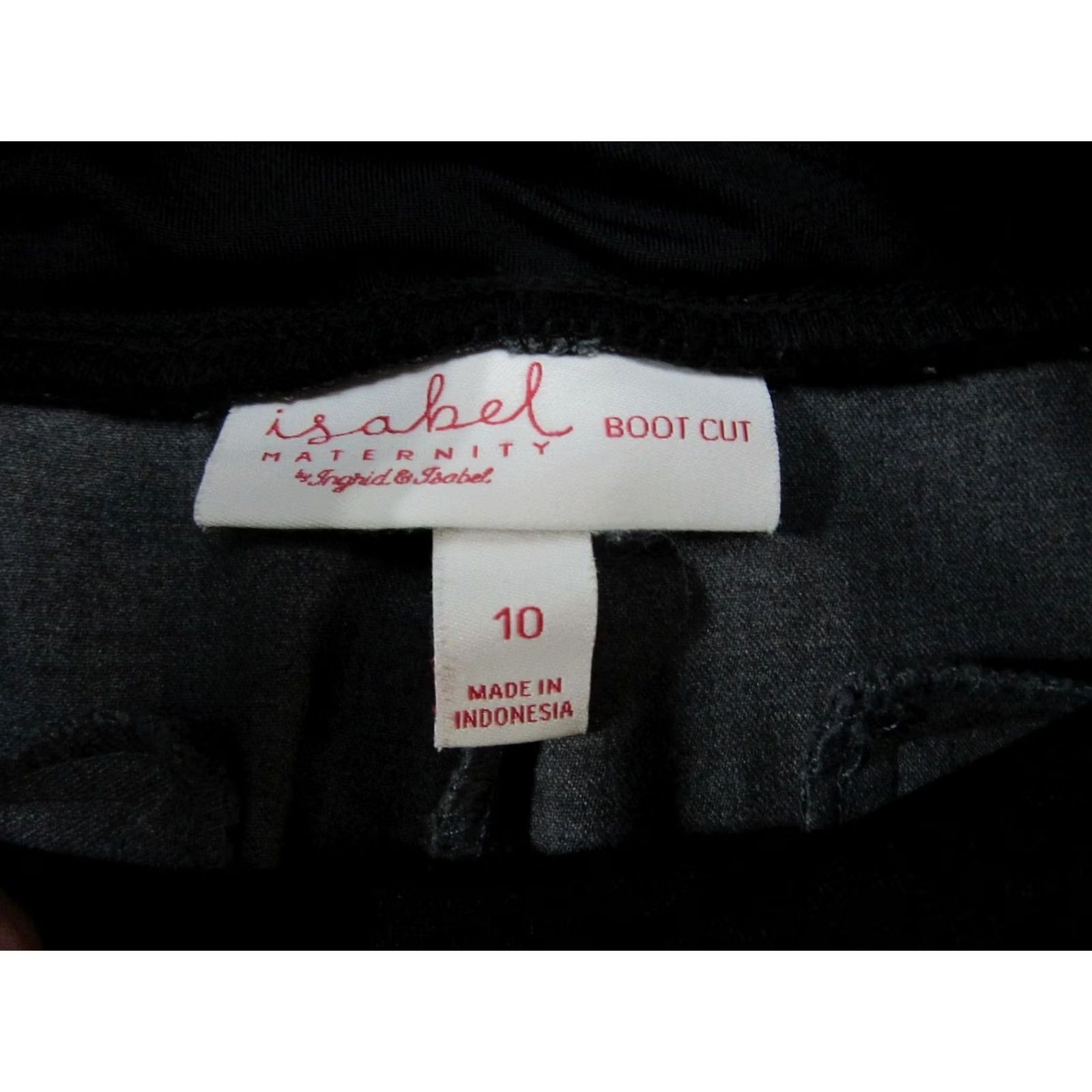 Vintage Ingrid & Isabel Pants Womens 10 Gray Stretch Maternity Bootcut Pockets Pull-On Size 32" / US 10 / IT 46 - 5 Thumbnail