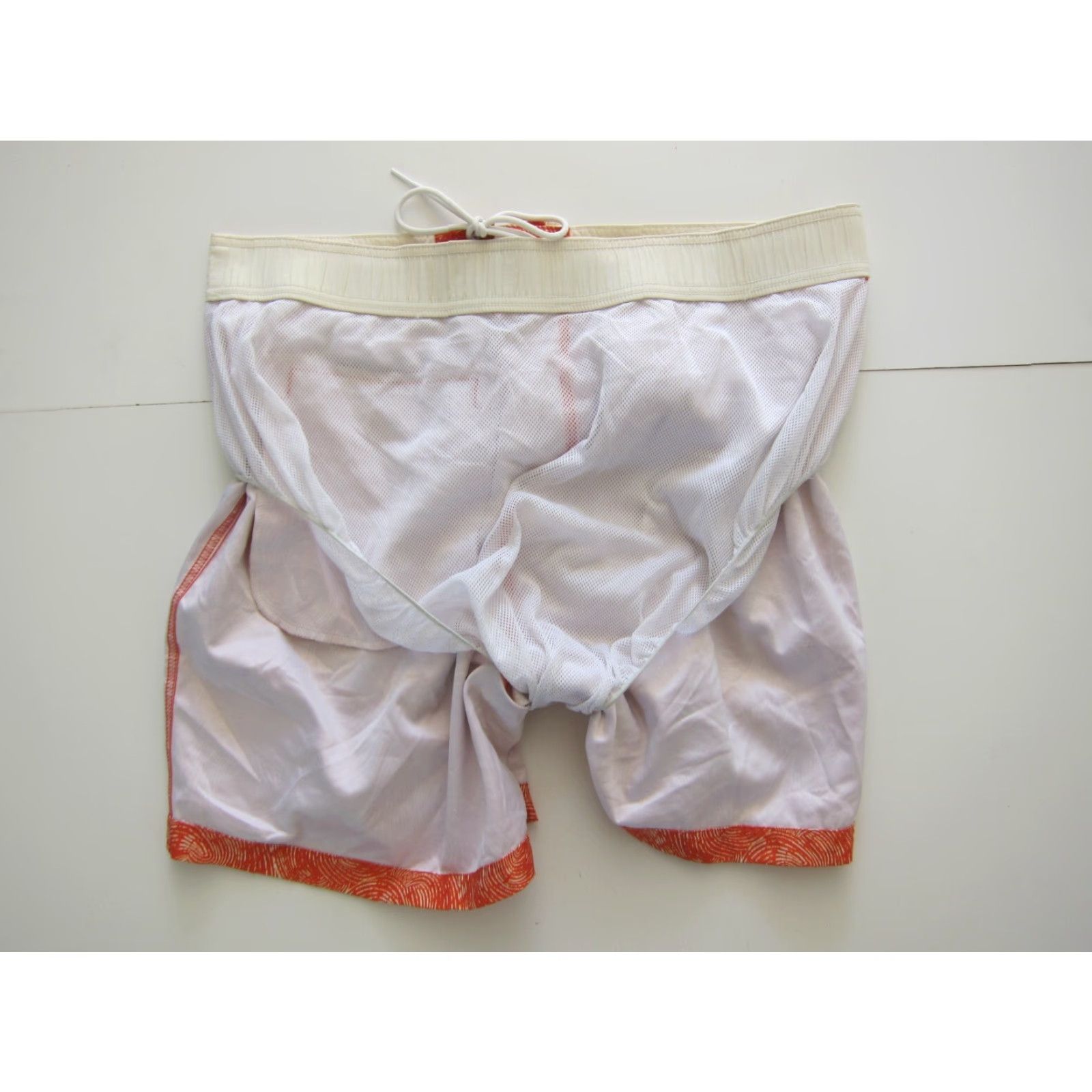 Nautica Nautica Orange White Swirl Lined Surf Beach Board Swim Short Men XL Size US 36 / EU 52 - 5 Thumbnail