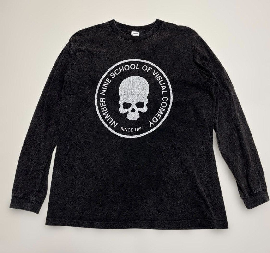 Number (N)ine number nine SCHOOL OF VISUAL COMEDY POWDER L/S T-SHIRT Size US L / EU 52-54 / 3 - 2 Thumbnail