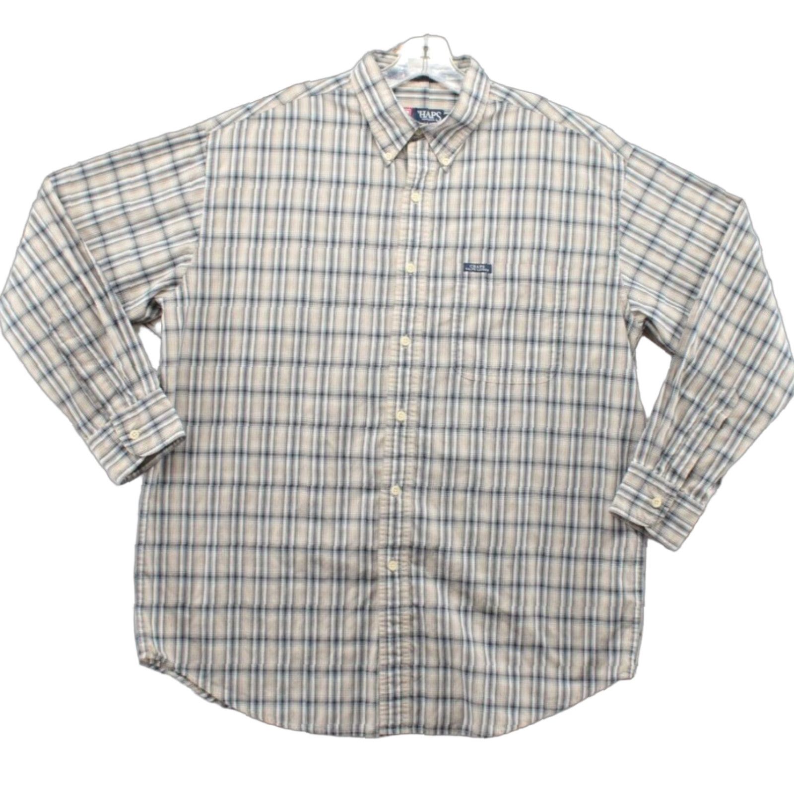 Chaps VINTAGE Chaps Ralph Lauren Shirt Men's Large Plaid Long Sleeve Logo Brown Black Shirt Size US L / EU 52-54 / 3 - 1 Thumbnail