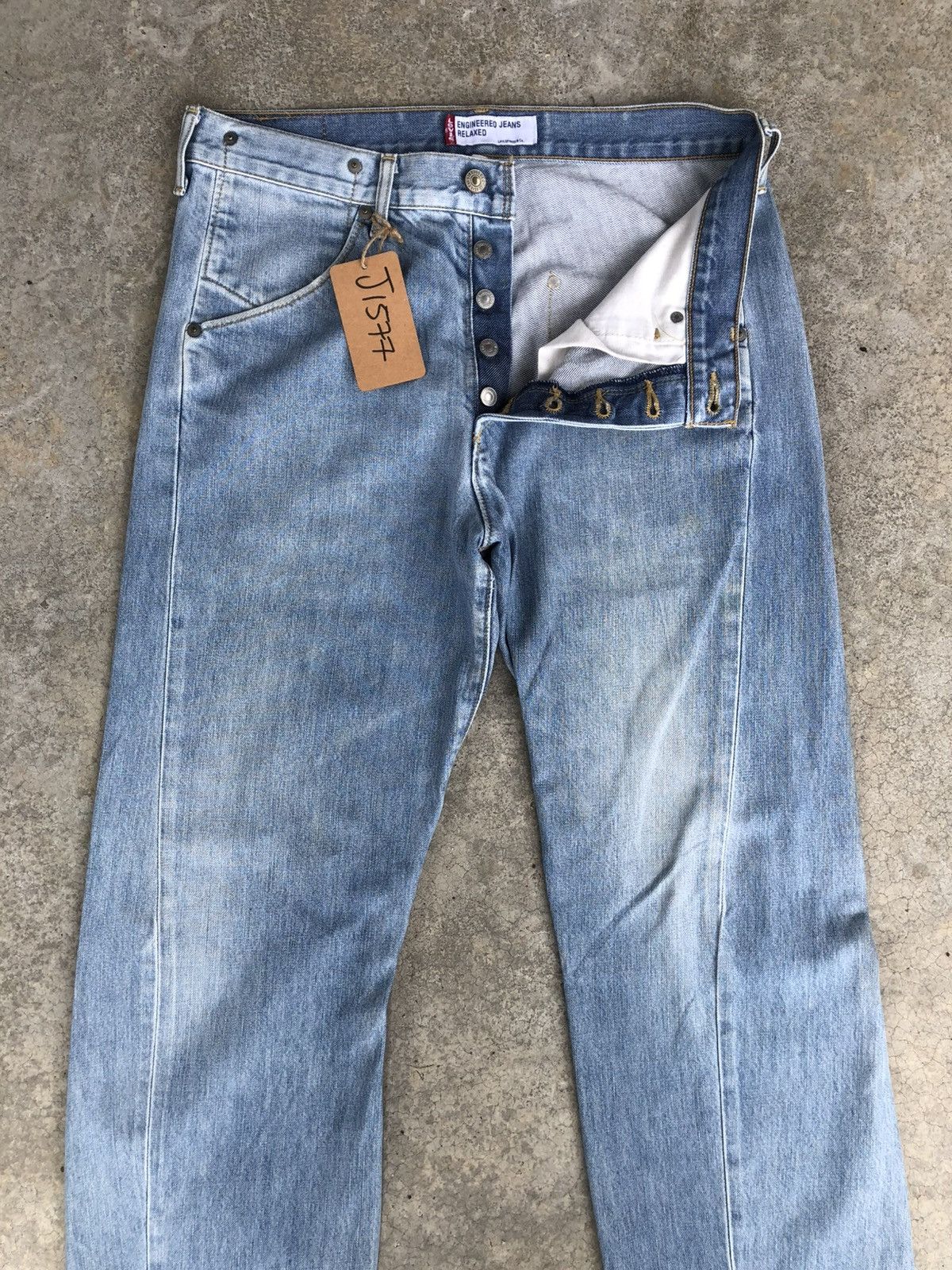 Levi's Levis Engineered Jeans Distressed Denim Size US 32 / EU 48 - 3 Thumbnail