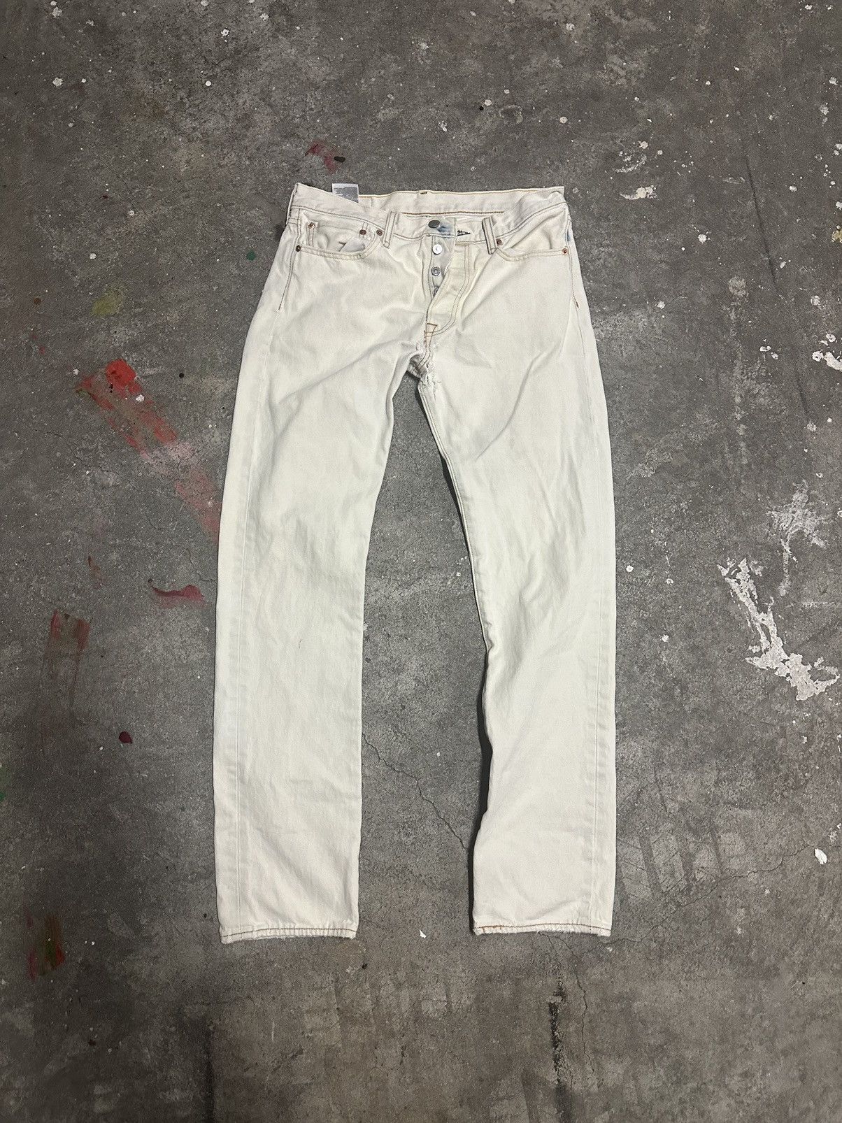 Levi's × Vintage White Levi’s Denim Size US 32 / EU 48 - 1 Thumbnail