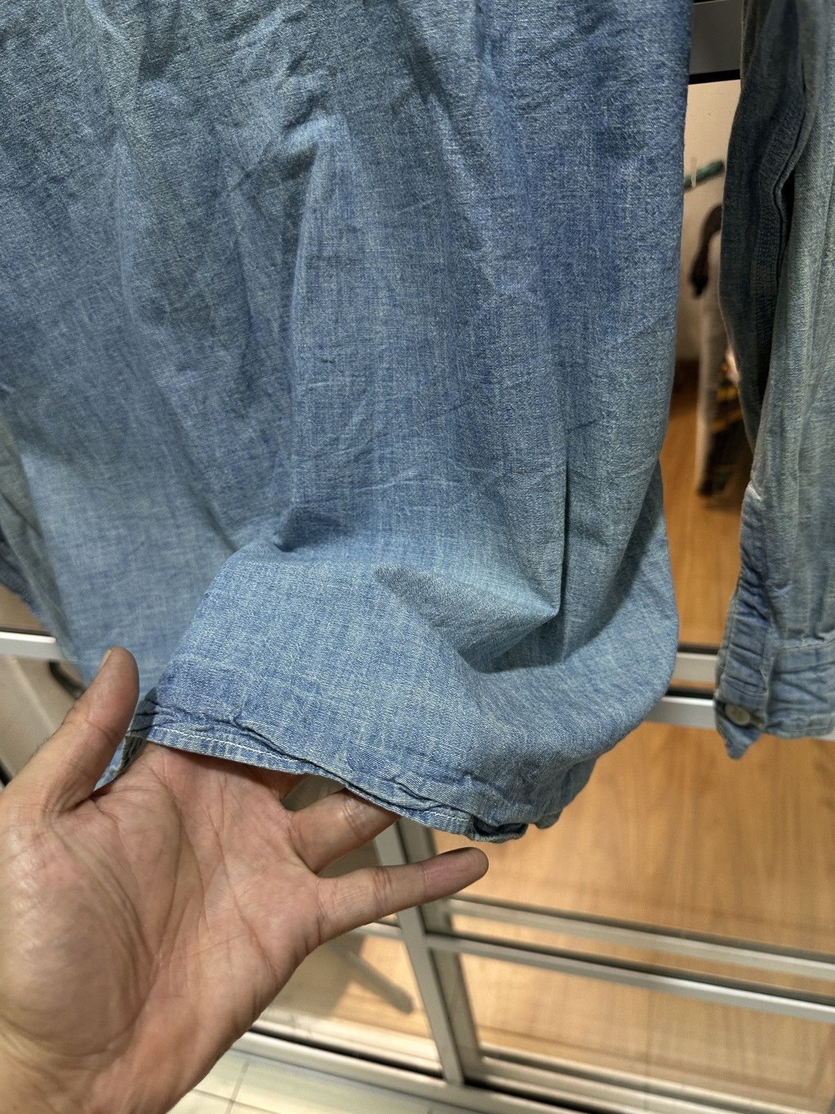 Warehouse Warehouse Japan Selvedge Denim Work Shirt Size US L / EU 52-54 / 3 - 13 Thumbnail