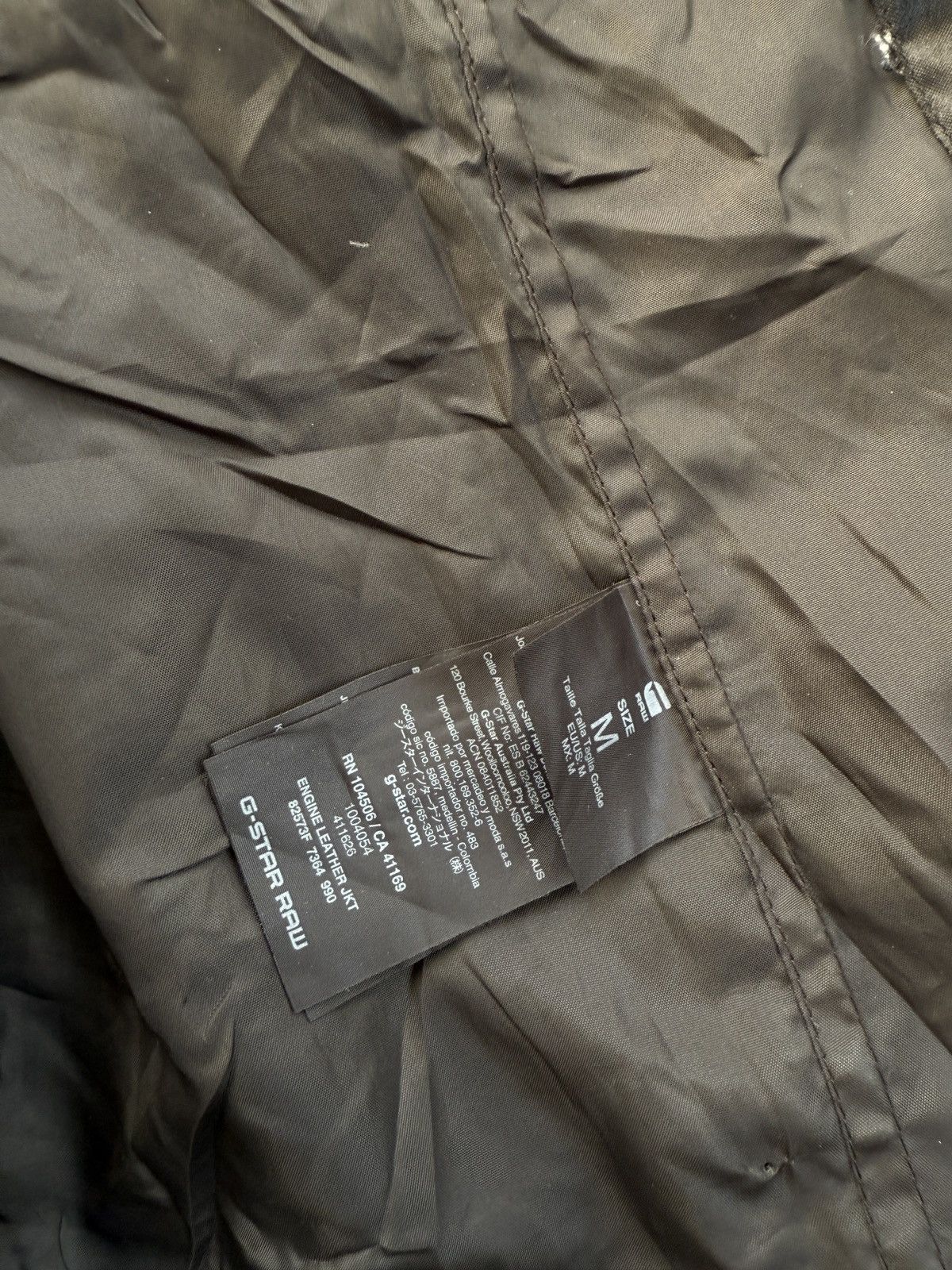 G-Star G-Star Raw Engineered Leather Zip Jacket Size US M / EU 48-50 / 2 - 9 Thumbnail