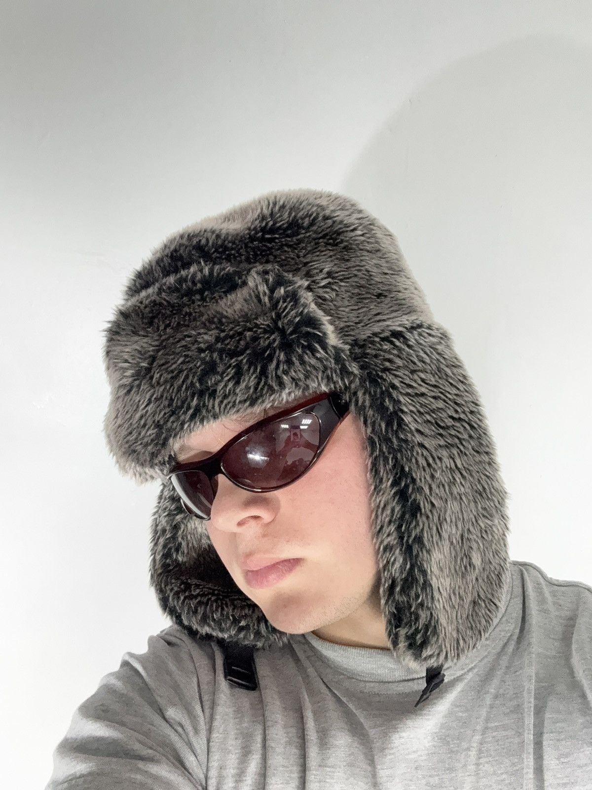 Le Grande Bleu (L.G.B.) Vintage Y2K Fuzzy Fur Ushanka Hat if six was nine LGB Style Size ONE SIZE - 9 Thumbnail