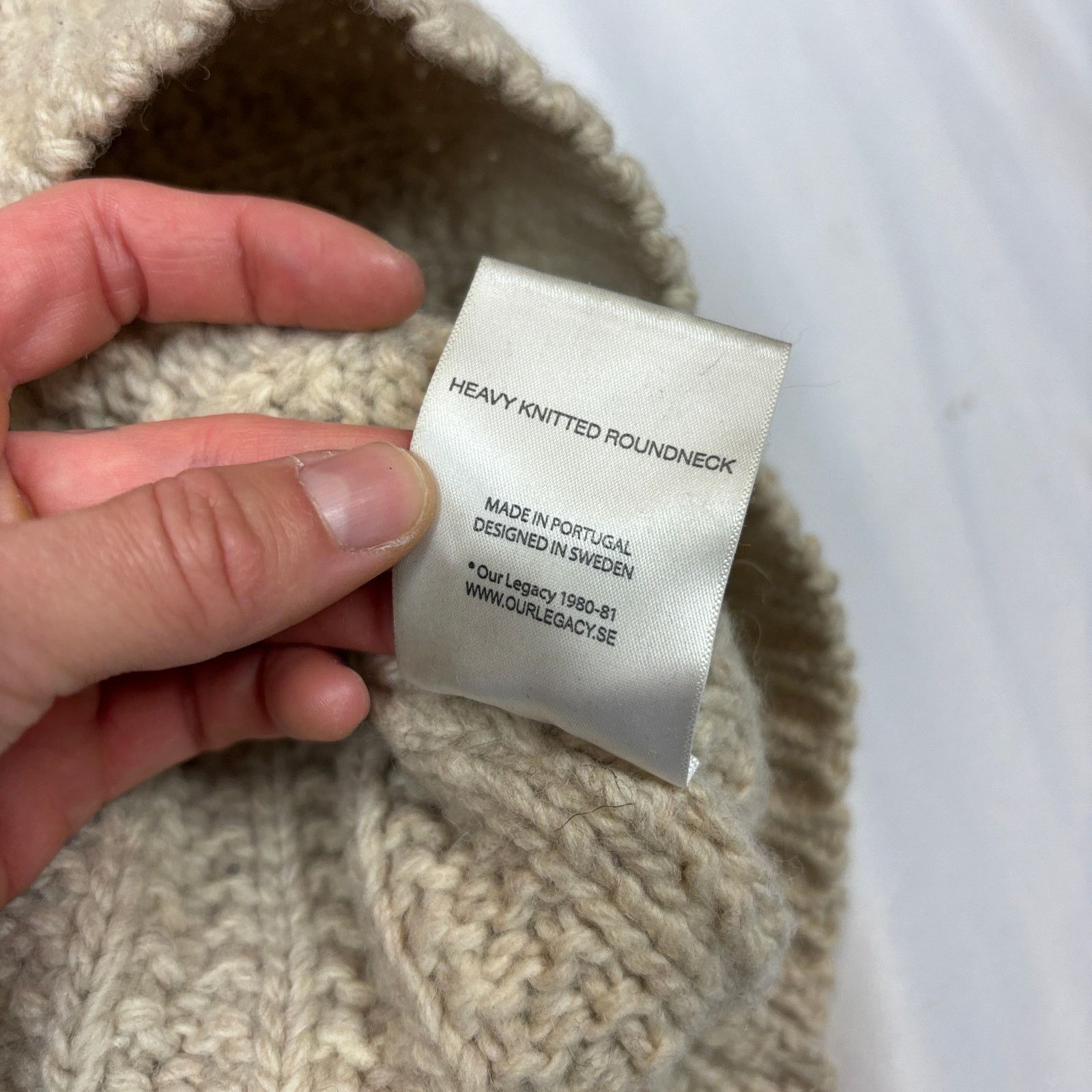 Our Legacy Our Legacy Wool Heavy Knitted Roundneck Sweater Men's M Size US M / EU 48-50 / 2 - 7 Thumbnail