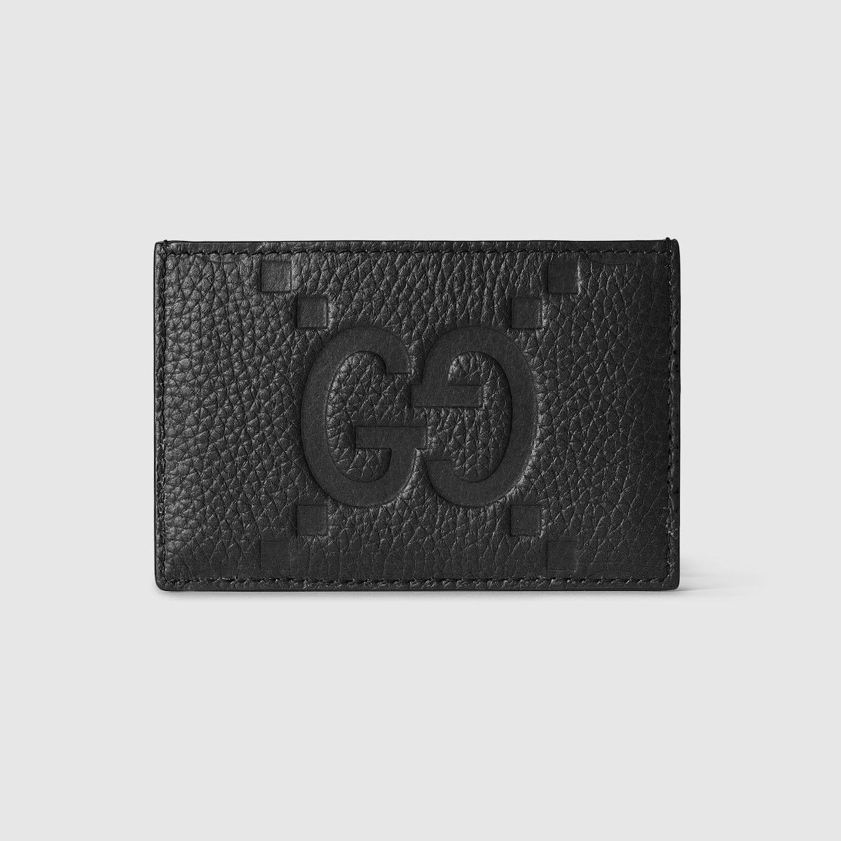 Gucci oc11z1225 Size: OS / GG Jumbo Card Case in Black Size ONE SIZE - 1 Thumbnail