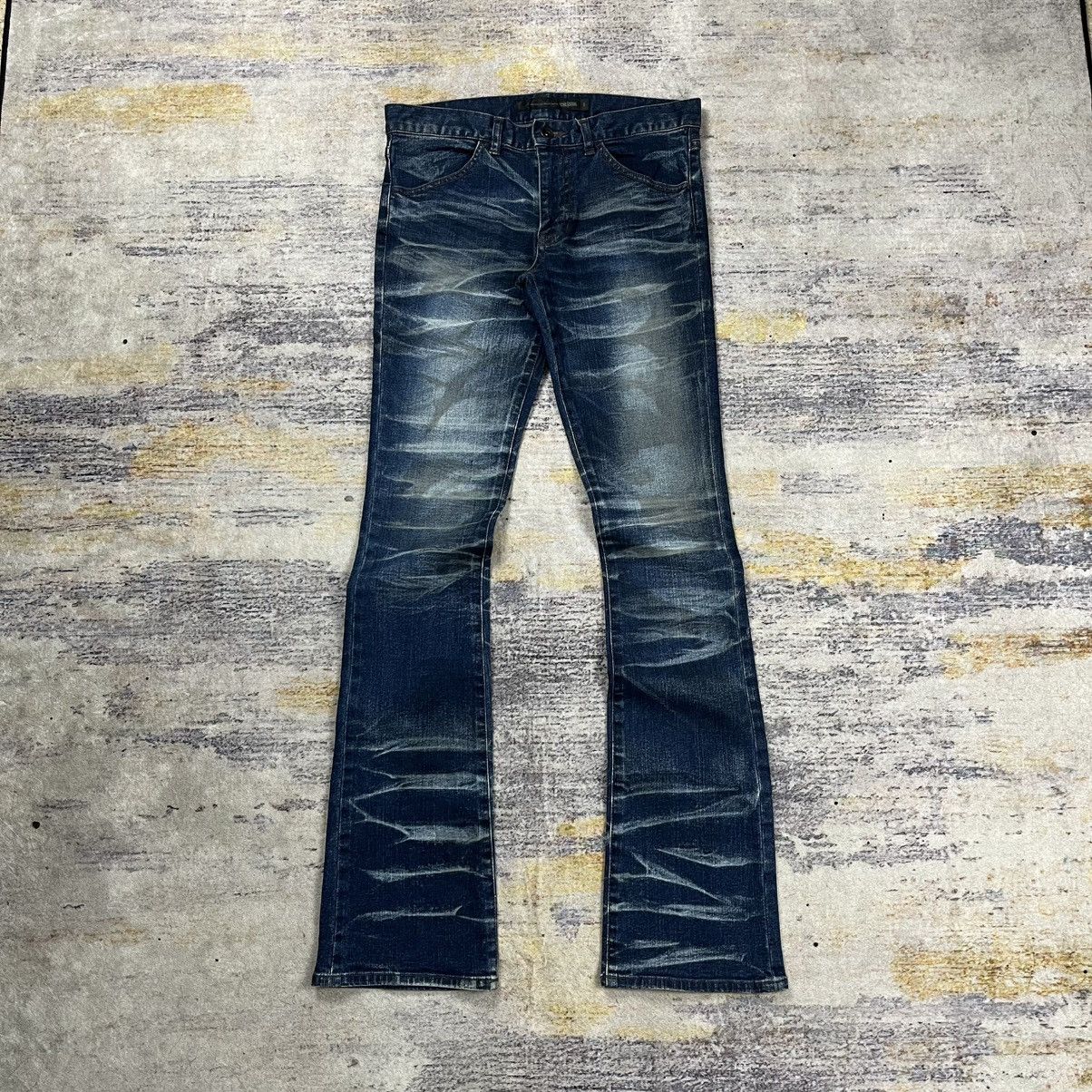 Schlussel Schlussel clawmark spiral wash boot cut jeans dior vibes Size US 30 / EU 46 - 1 Thumbnail
