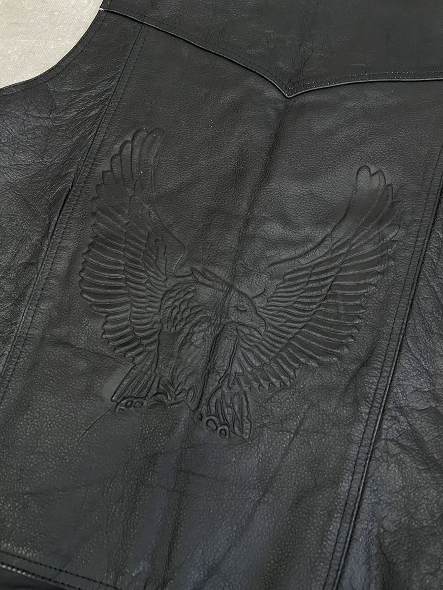 Harley Davidson Harley davidson Leather Vest Western japanese style Eagle Size US M / EU 48-50 / 2 - 8 Thumbnail