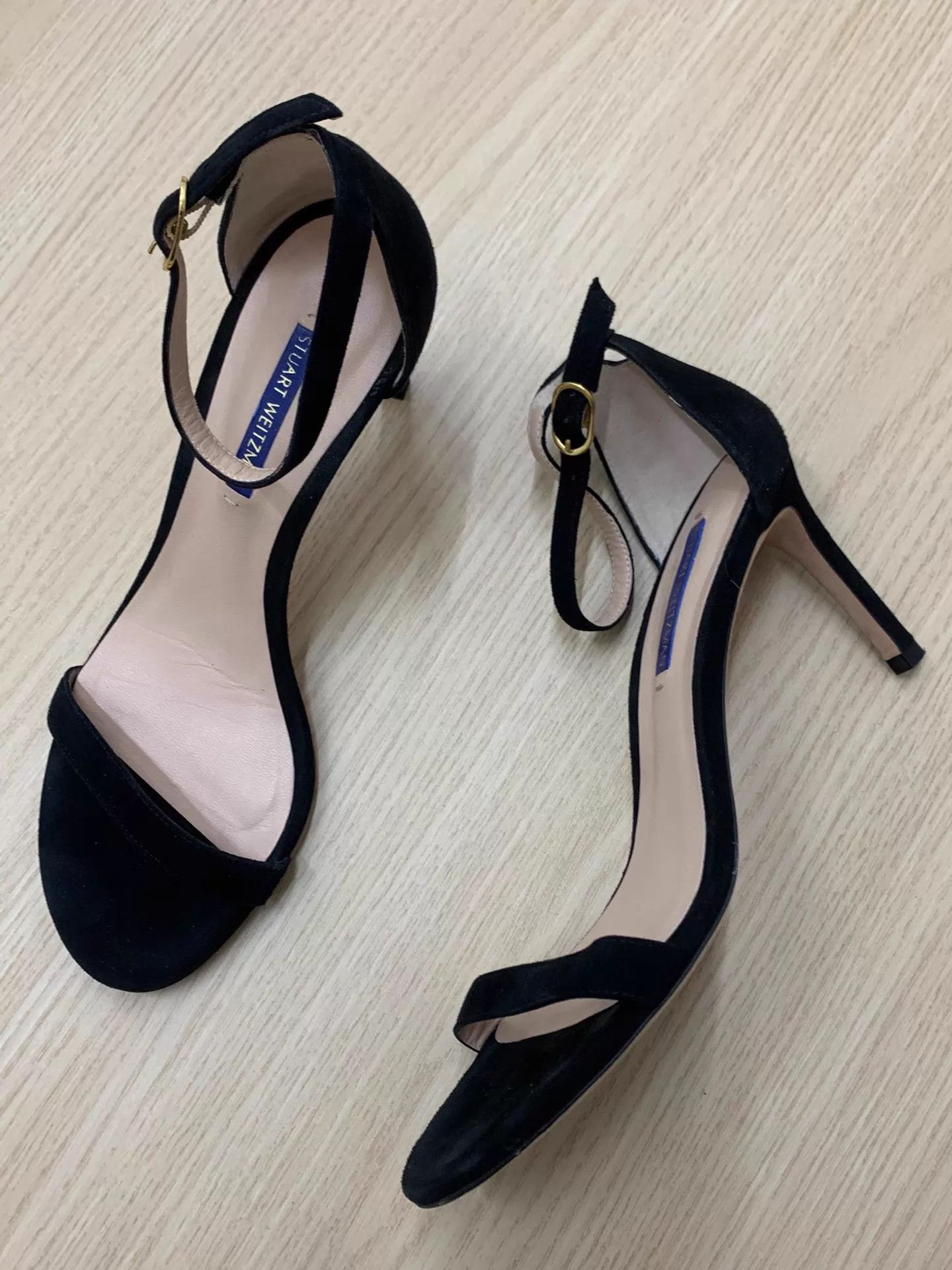 Stuart Weitzman Stuart Weitzman Black Strappy Pumps Size 39 New Size US 8.5 / IT 38.5 - 2 Thumbnail