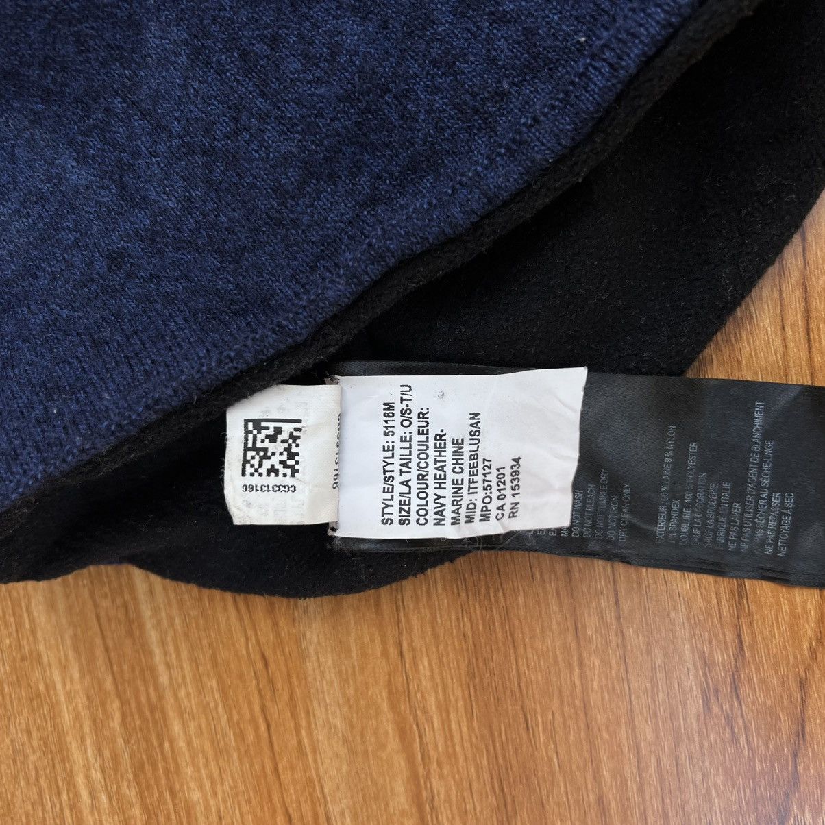 Canada Goose CANADA GOOSE WOOL KNIT HAT WITH SMALL LOGO PATCH Size ONE SIZE - 5 Thumbnail