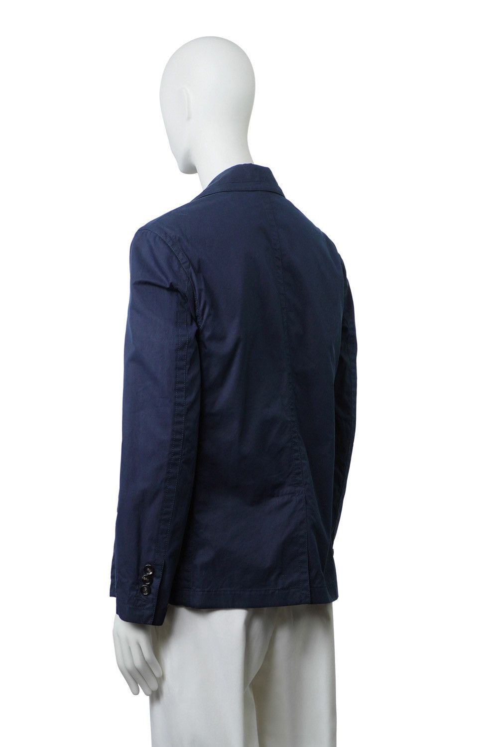 Bottega Veneta BOTTEGA VENETA Navy Twill Double-breasted Blazer Size 46R - 5 Thumbnail