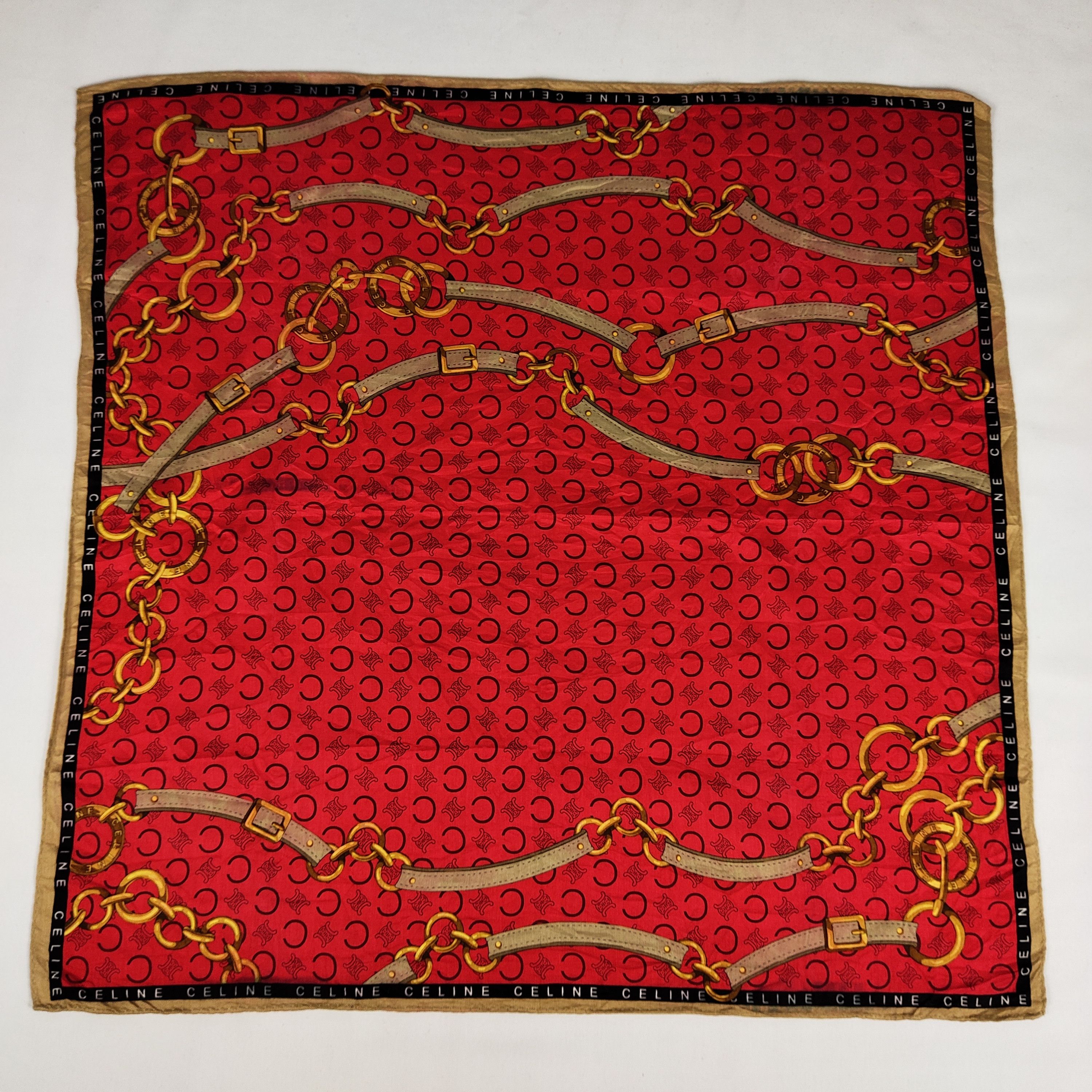 Celine × Vintage Celine Handkerchief / Neckerchief / Bandana FZ351 Size ONE SIZE - 3 Thumbnail