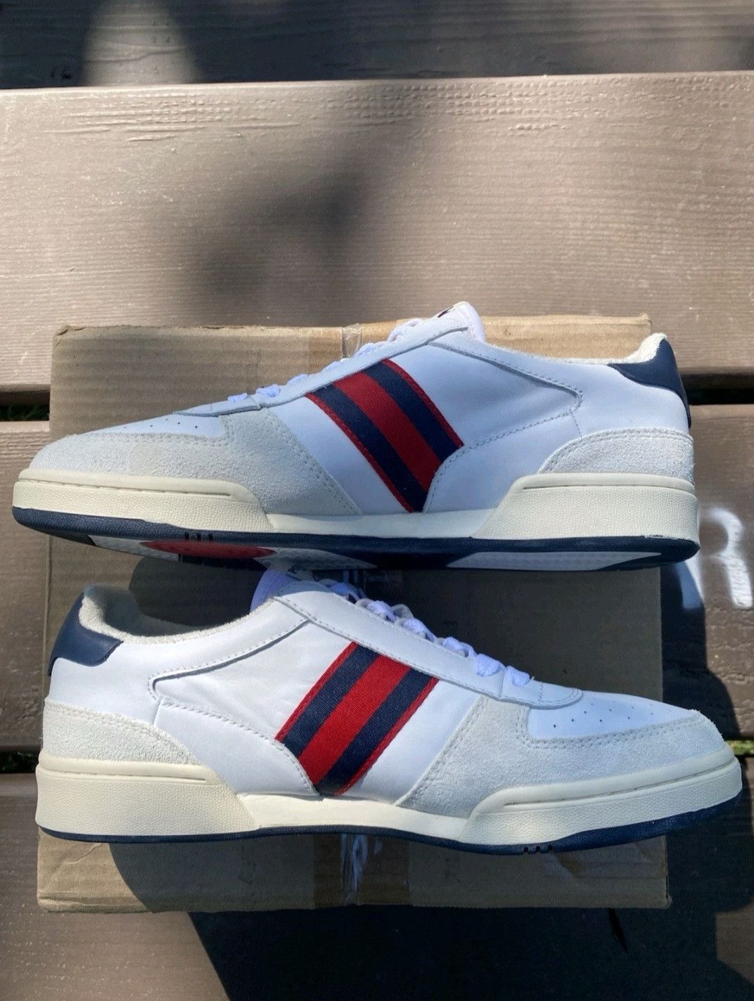 Ralph Lauren Ralph Lauren Polo Court Sneakers White Navy Red Retro 005 Size US 9 / EU 42 - 5 Thumbnail