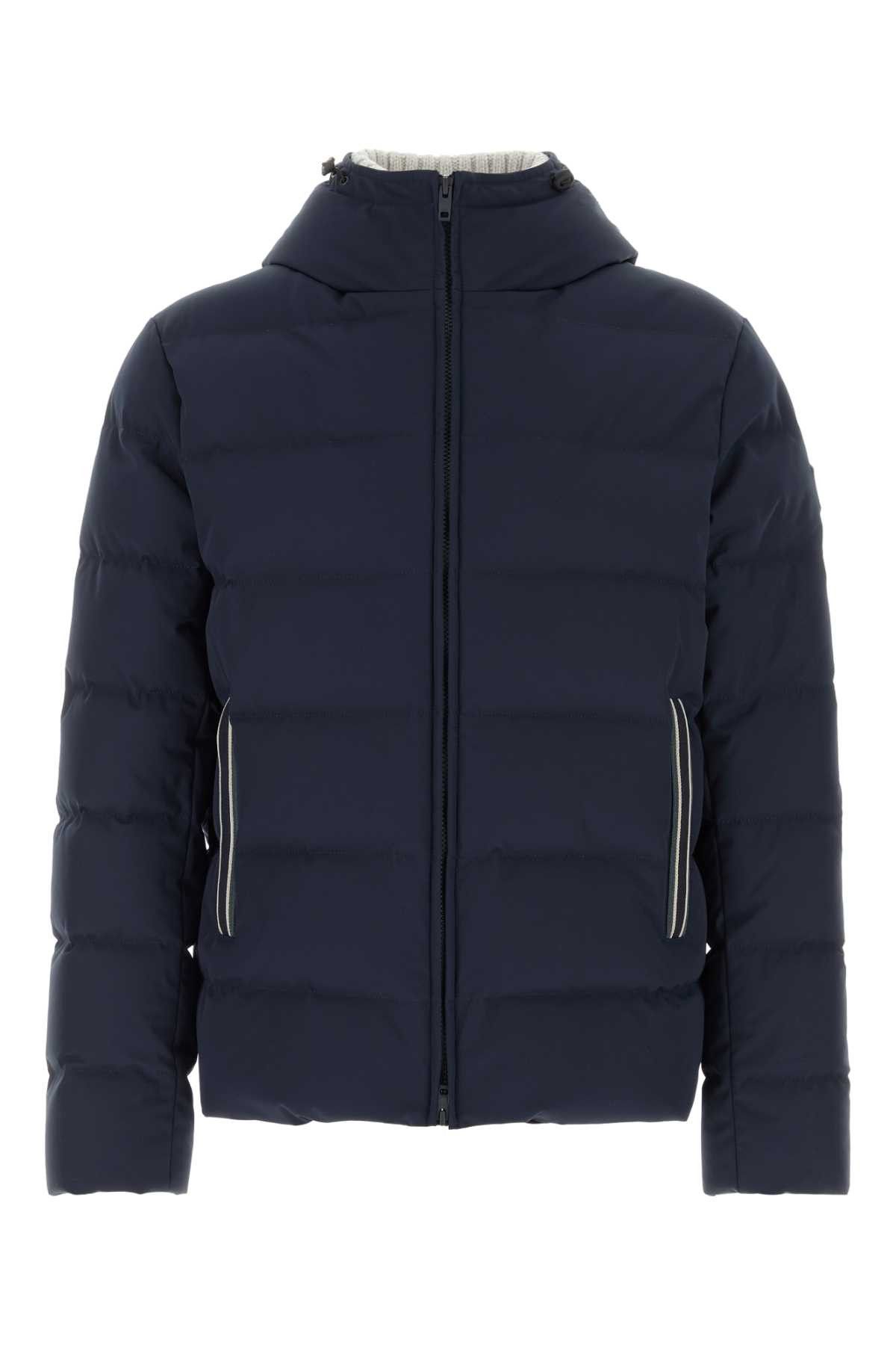 Fay Navy Blue Stretch Nylon Blend Down Jacket Size US XXL / EU 58 / 5 - 1 Thumbnail